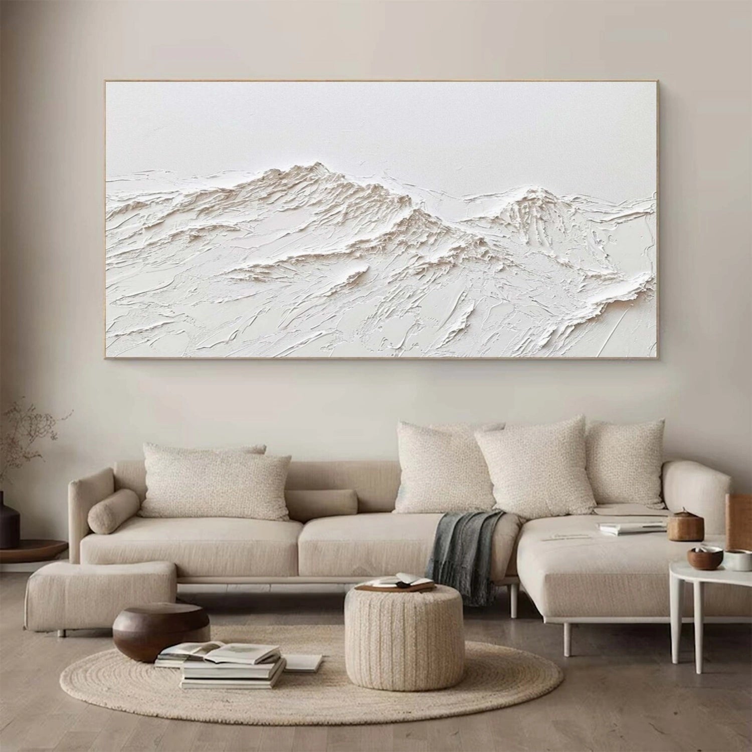 Minimalist Textured Plaster Art Painting - Modern Abstract Wall Decor #MM304 | Perfect for Living Room, Bedroom & Office