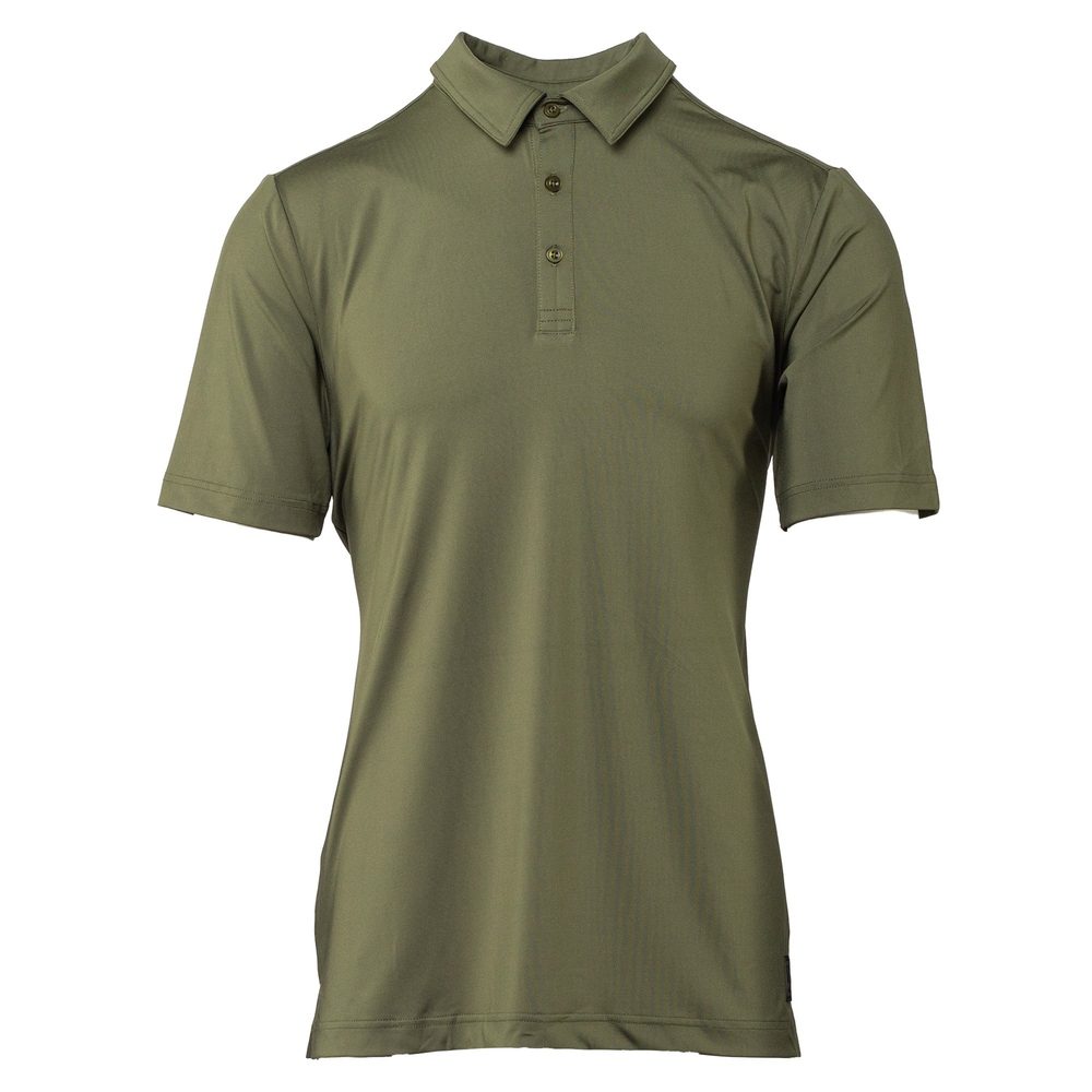 Men's Classic Military Green Polo Shirt - Comfortable & Stylish Casual Wear for Outdoor Activities & Business Casual