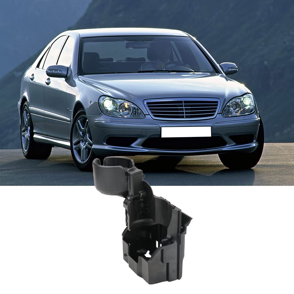 Premium ABS Plastic Car Center Console Cup Holder - Compatible with Mercedes-Benz S-Class W220 & W221 Models - Durable Drink Holder for Coffee, Tea, and Beverages - Perfect for Road Trips, Commuting, and Daily Driving