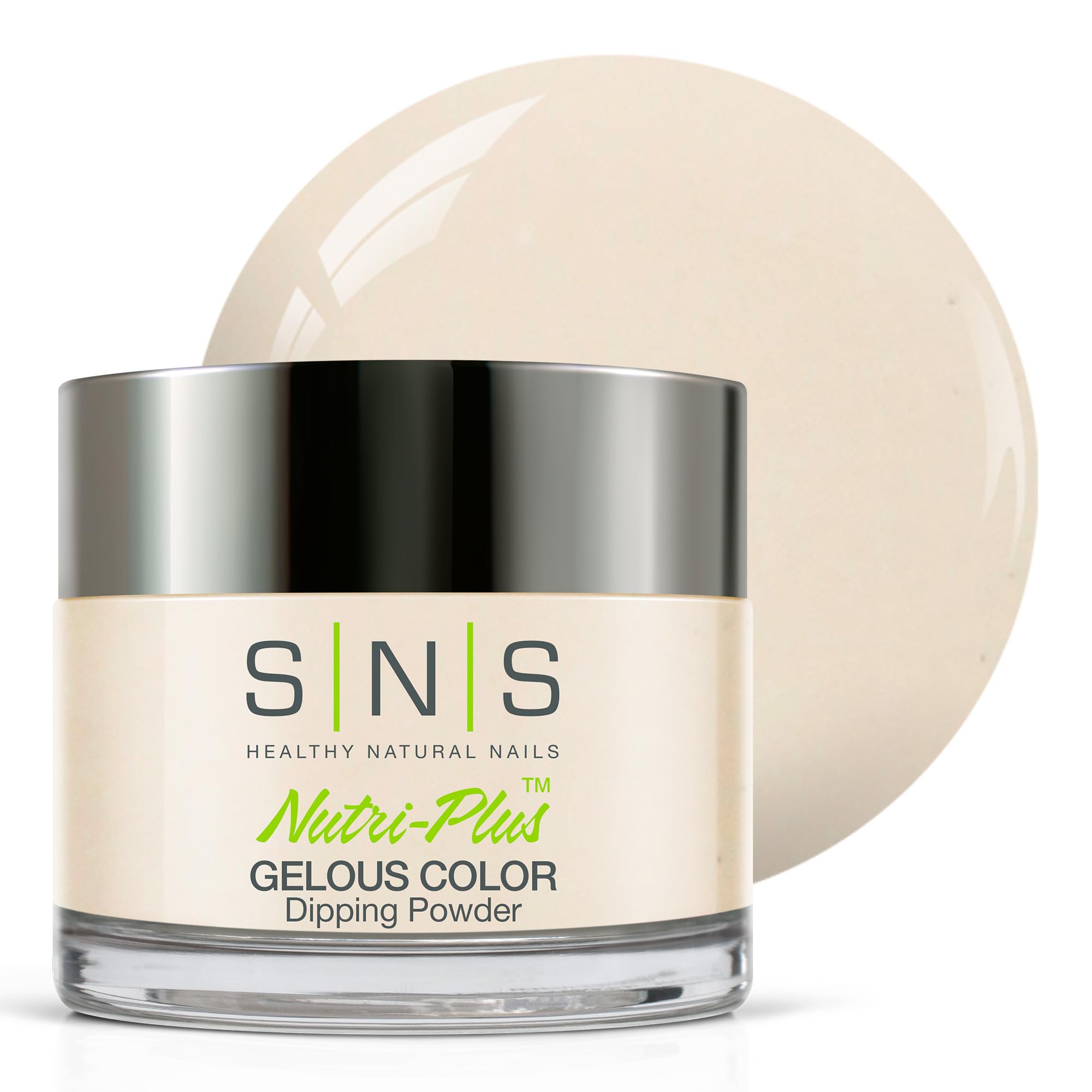 SNS Nail Dip Powder - Bahamas White Cream Long-Lasting Dipping Nail Color (1oz) - No UV Lamp Needed, Low Odor, Lasts 14 Days - Perfect for Manicures, Pedicures & Salon-Quality Nails at Home