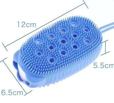 AASTIK Silicone Bath & Body Brush - Exfoliating Scrub Brush with Soft Bristles & Massage Ball | Shower Brush for Smooth Skin | Perfect for Spa, Dry Brushing & Back Scrubbing