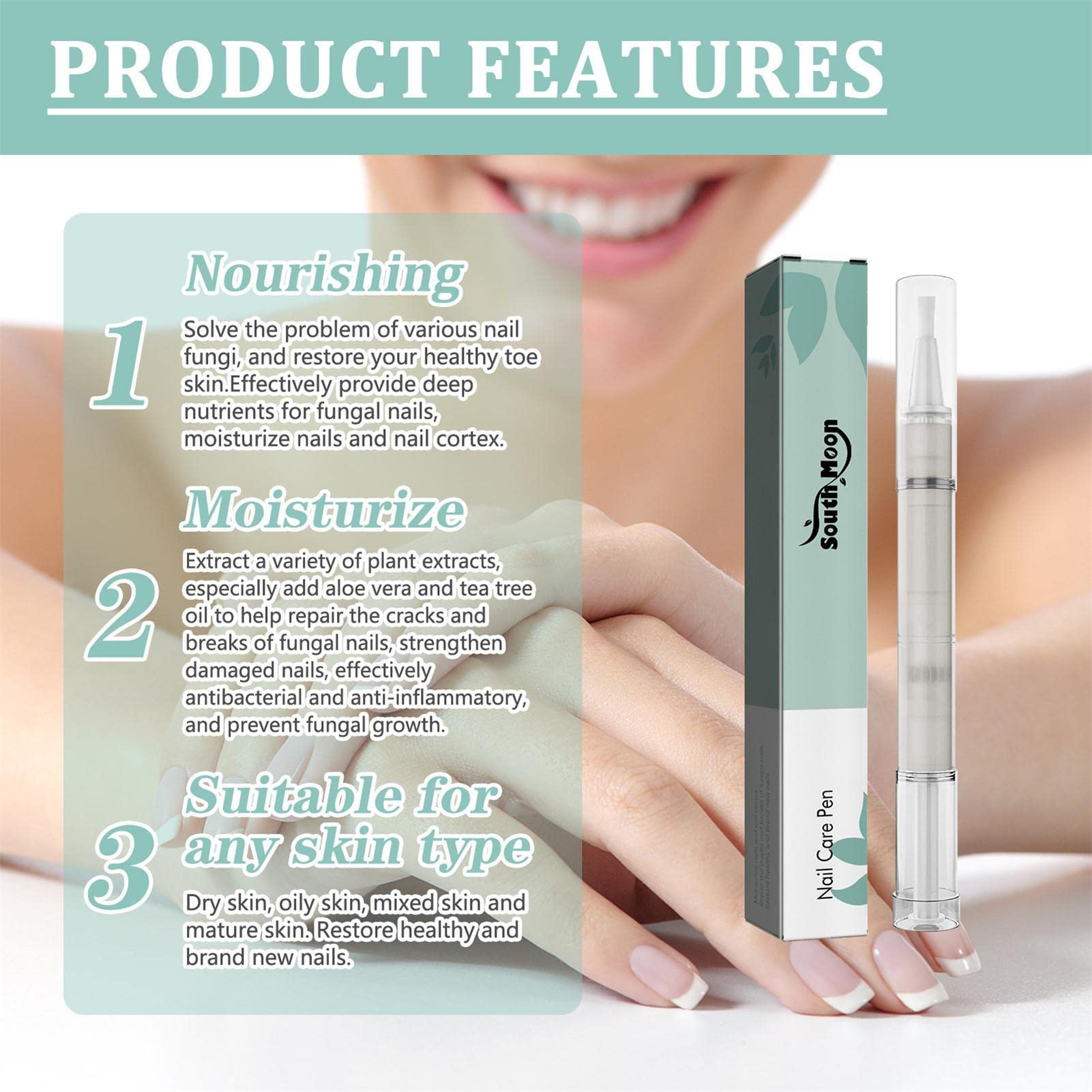 Organic Cuticle Oil Pen 3ml - Vitamin Enriched Nail Strengthener & Cuticle Softener for Healthy Nails | Perfect for Home Manicures, Salon Nail Care & DIY Nail Treatments