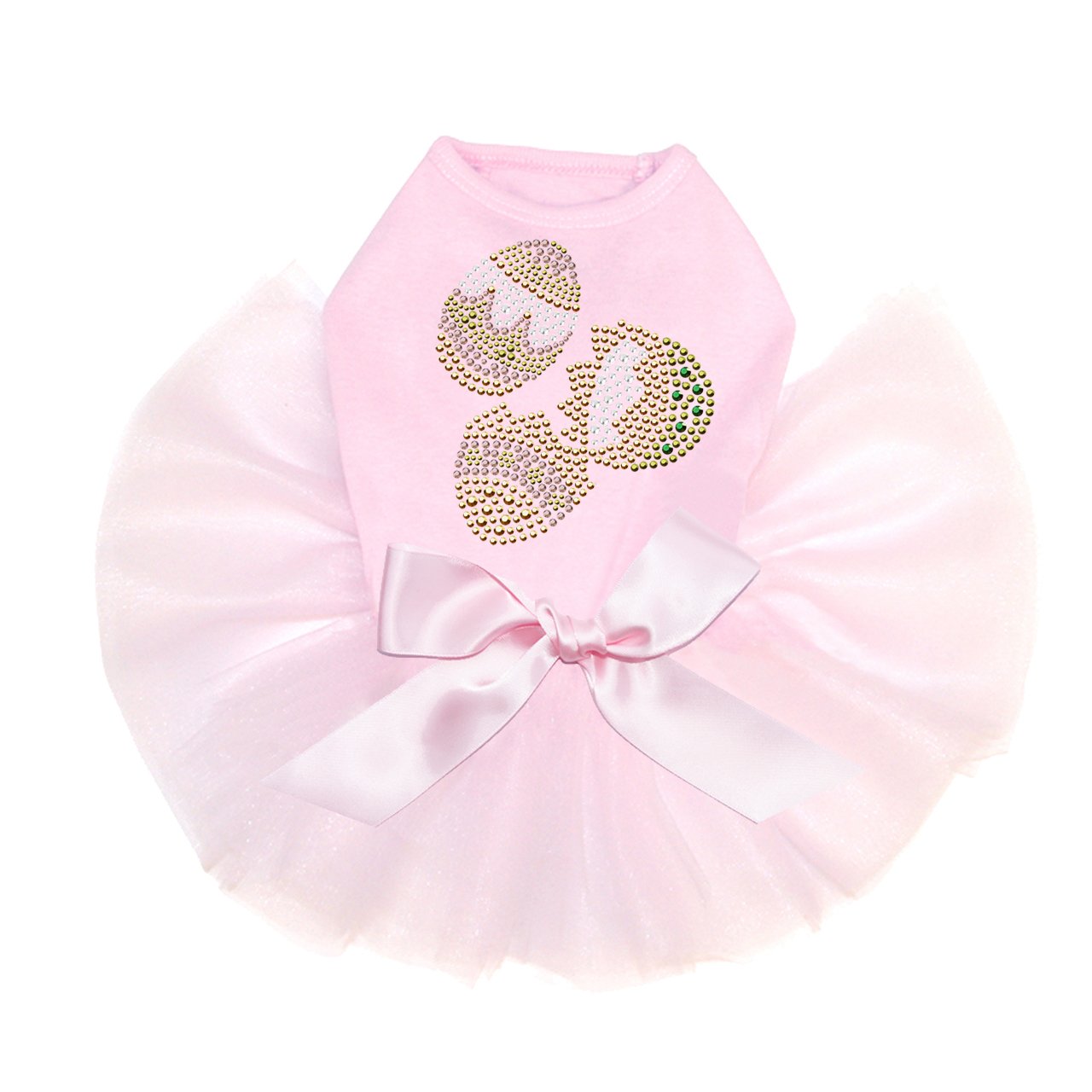 Bling Rhinestone Easter Dog Tutu Dress - Pink for Easter Party