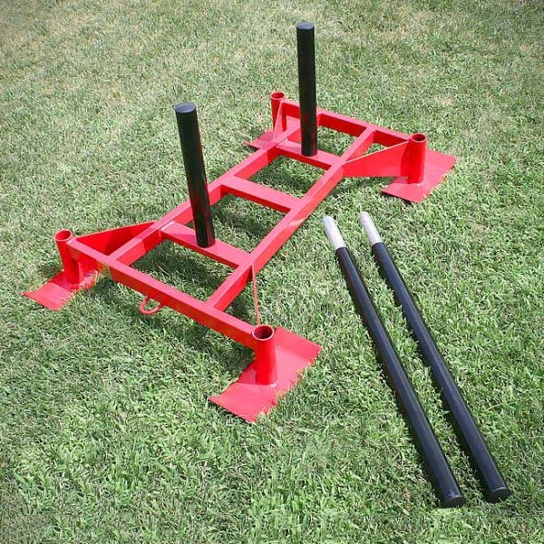 Professional Heavy-Duty Power Sled - Red Training Sled for Football, Strength & Conditioning Workouts | Perfect for Athletes, CrossFit & Gym Training