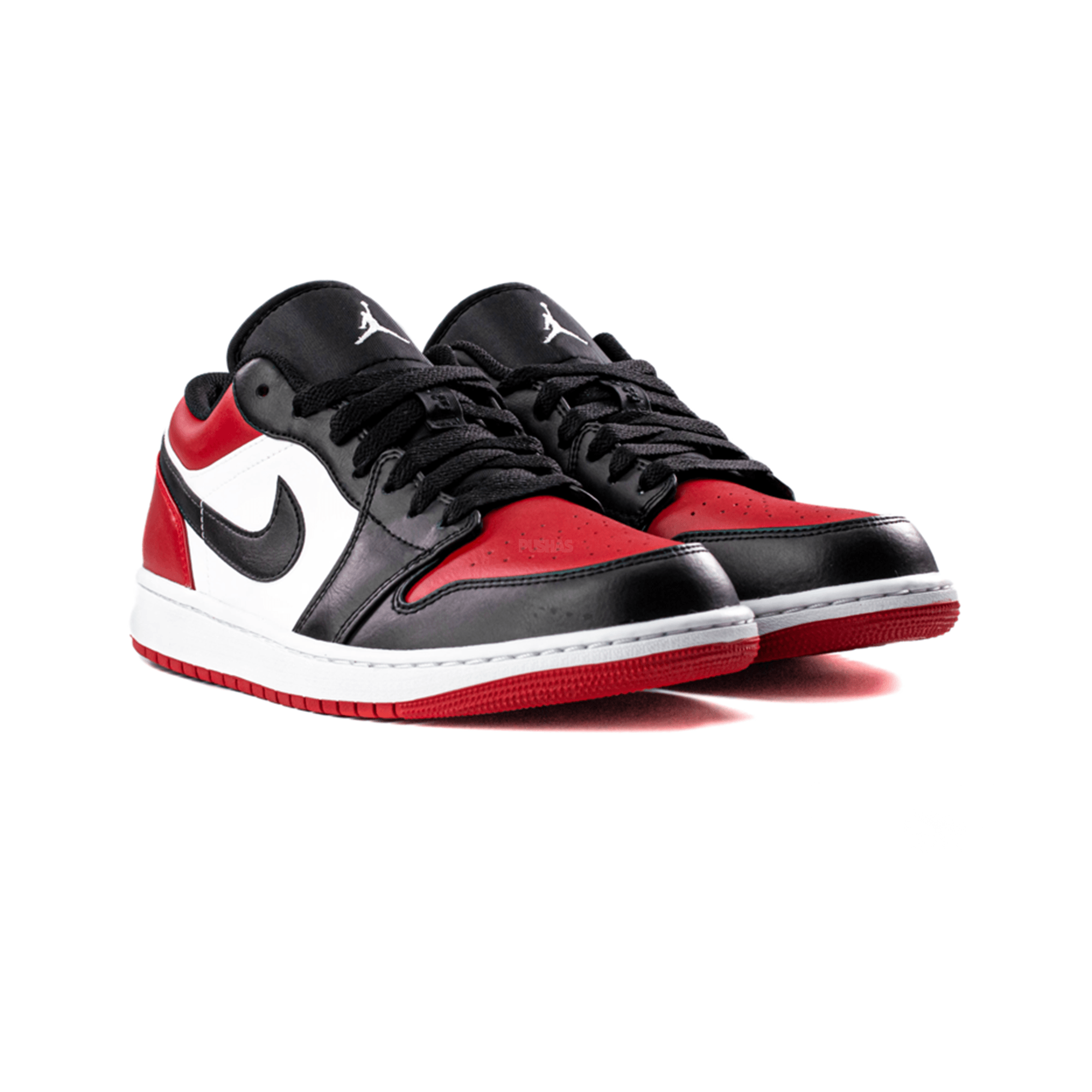 Air Jordan 1 Low 'Bred Toe' Sneakers (2021 Release) - Men's Basketball Shoes for Casual Wear & Street Style
