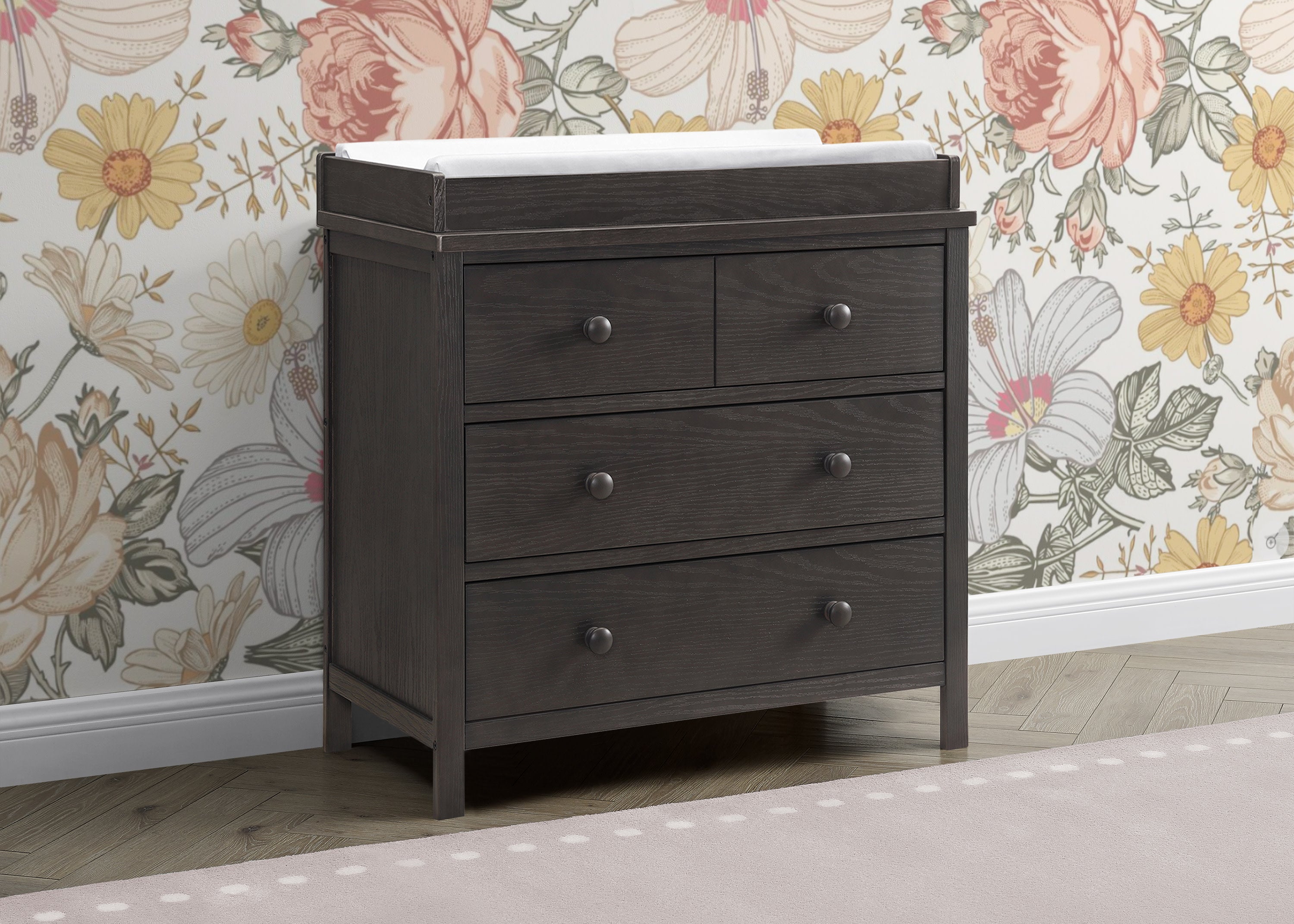 Sweet Beginnings 3 Drawer Dresser - White Nursery Dresser with Soft-Close Drawers for Baby Room Organization | Perfect for Baby Clothes, Diapers & Nursery Storage