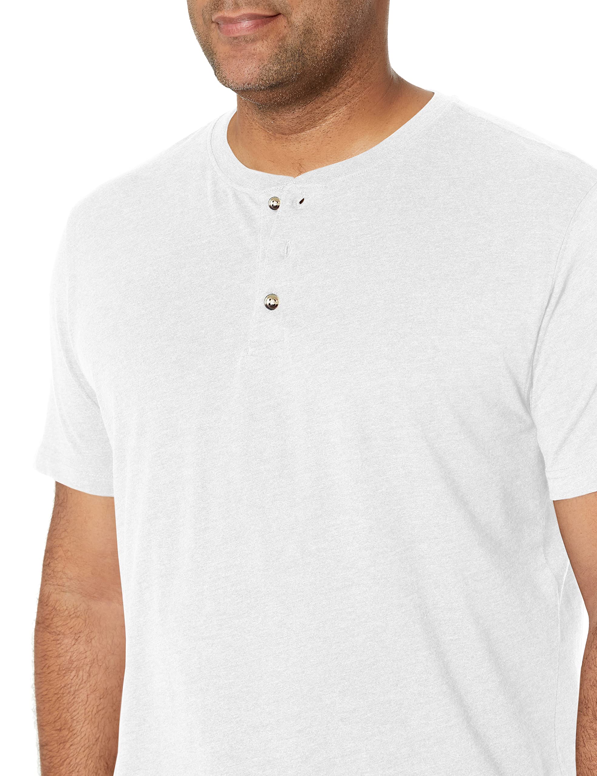 Wrangler Authentics Men's Short Sleeve Henley T-Shirt - Comfortable Casual Cotton Top for Everyday Wear, Outdoor Activities & Layering