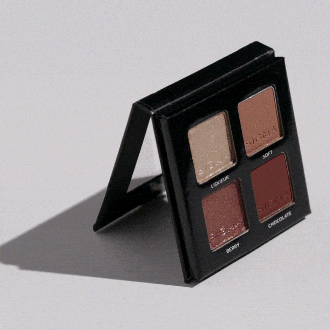 Bonbon Eyeshadow Quad - 4 Highly Pigmented Matte & Shimmer Eyeshadows for Stunning Eye Makeup | Perfect for Everyday Wear, Party & Special Occasions