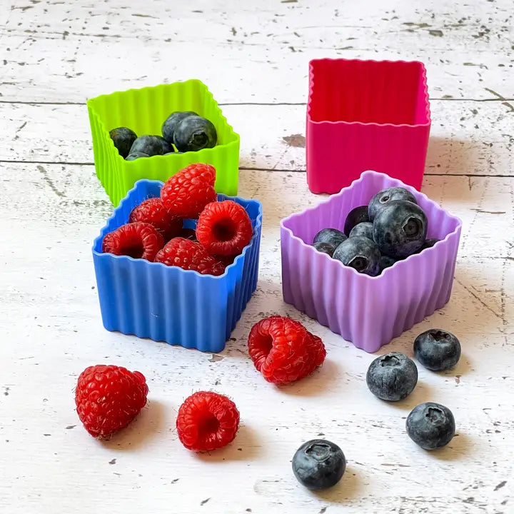 Yumbox Mini Silicone Bento Cups - 8-Piece Set for Kids Lunch Boxes | Reusable Food Containers for Meal Prep, Snacks & On-the-Go Eating | BPA-Free, Leak-Proof & Dishwasher Safe