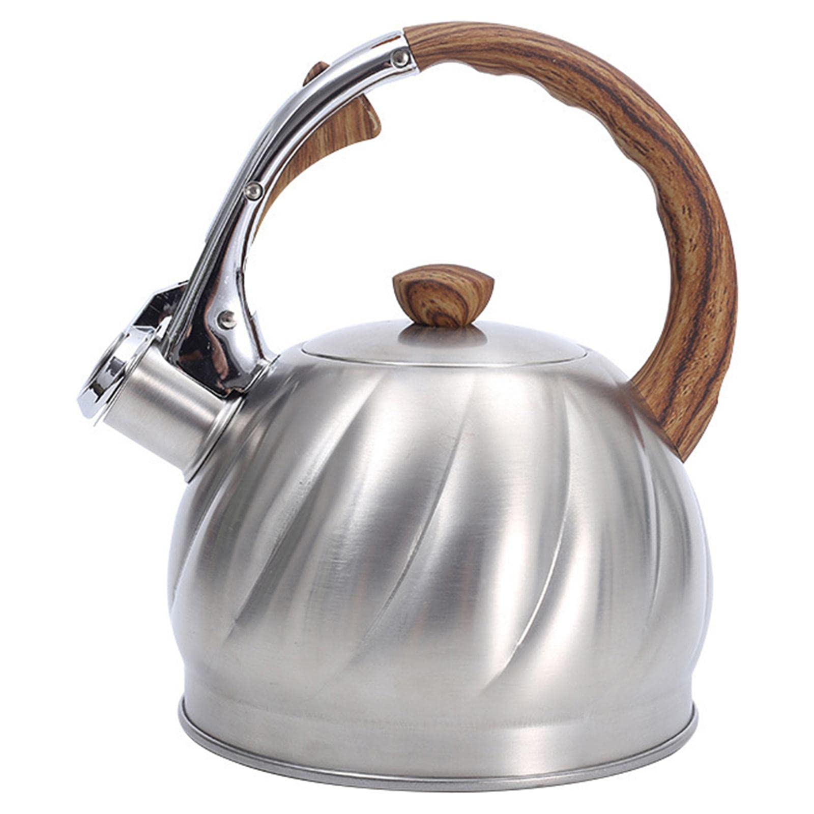 Bddalpke 2.5L Whistling Tea Kettle with Anti-Scald Handle - Large Capacity Stovetop Kettle for Boiling Water, Coffee & Tea - Perfect for Home, Office & Camping Use