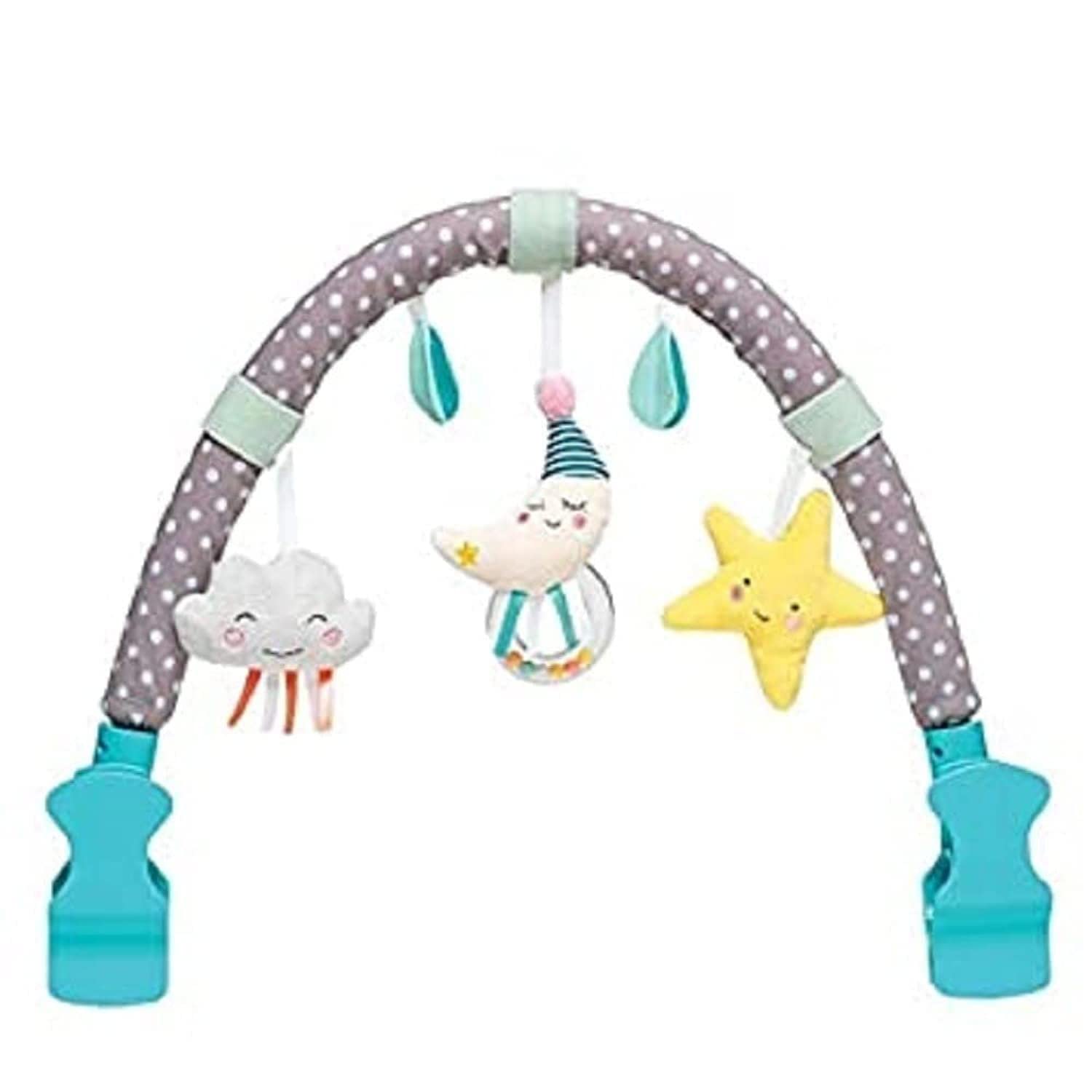 Taf Toys 12365 - Mini Moon Arch Activity Gym for Babies | Soft Playmat with Hanging Toys for Newborn Development & Tummy Time | Nursery Decor & Sensory Play