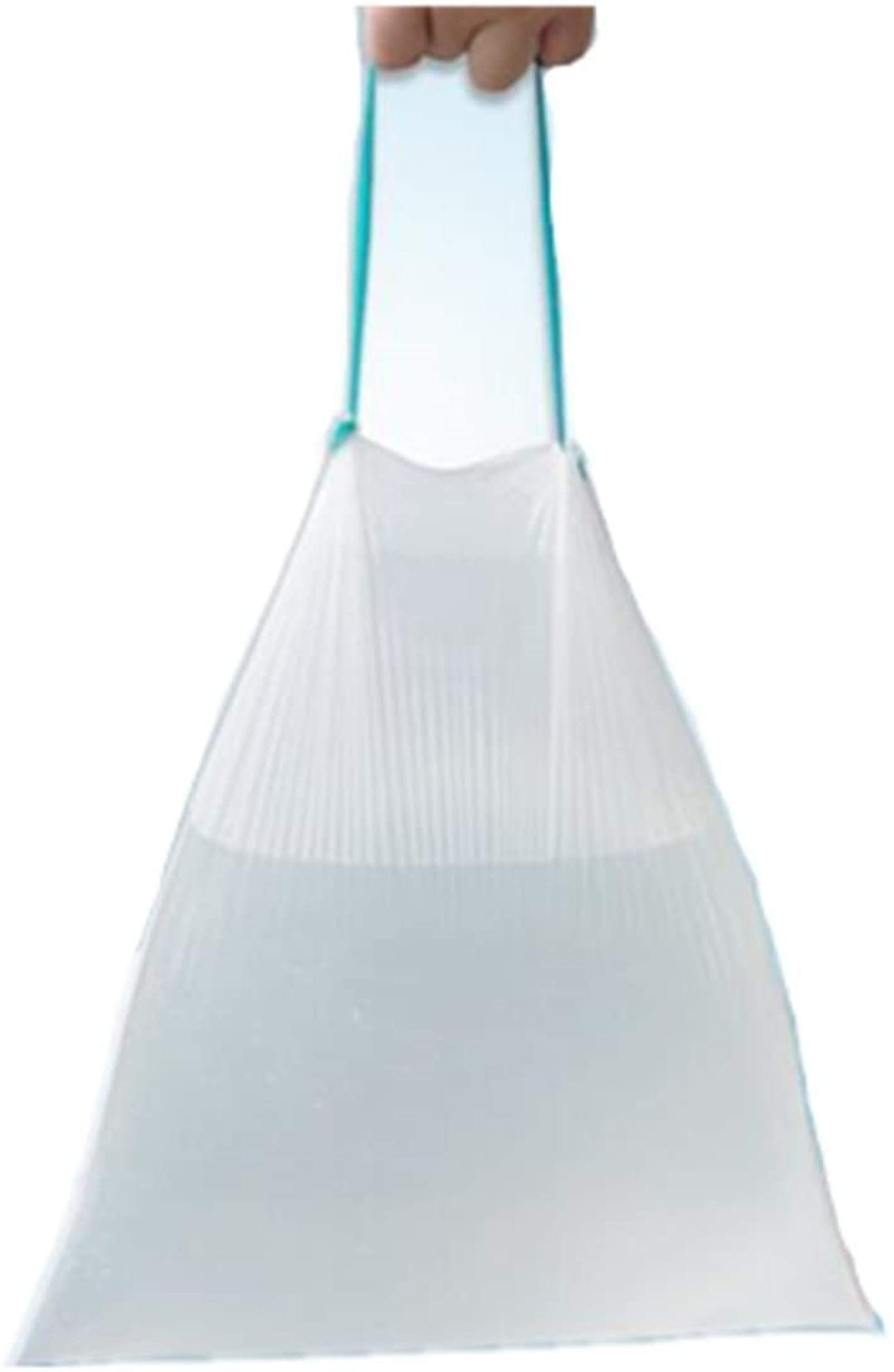 Small Drawstring Trash Bags 1.2-1.5 Gallon, White Kitchen Garbage Can Liners - 120 Count for Home, Office & Bathroom Waste Disposal | Leak-Proof & Odor Control