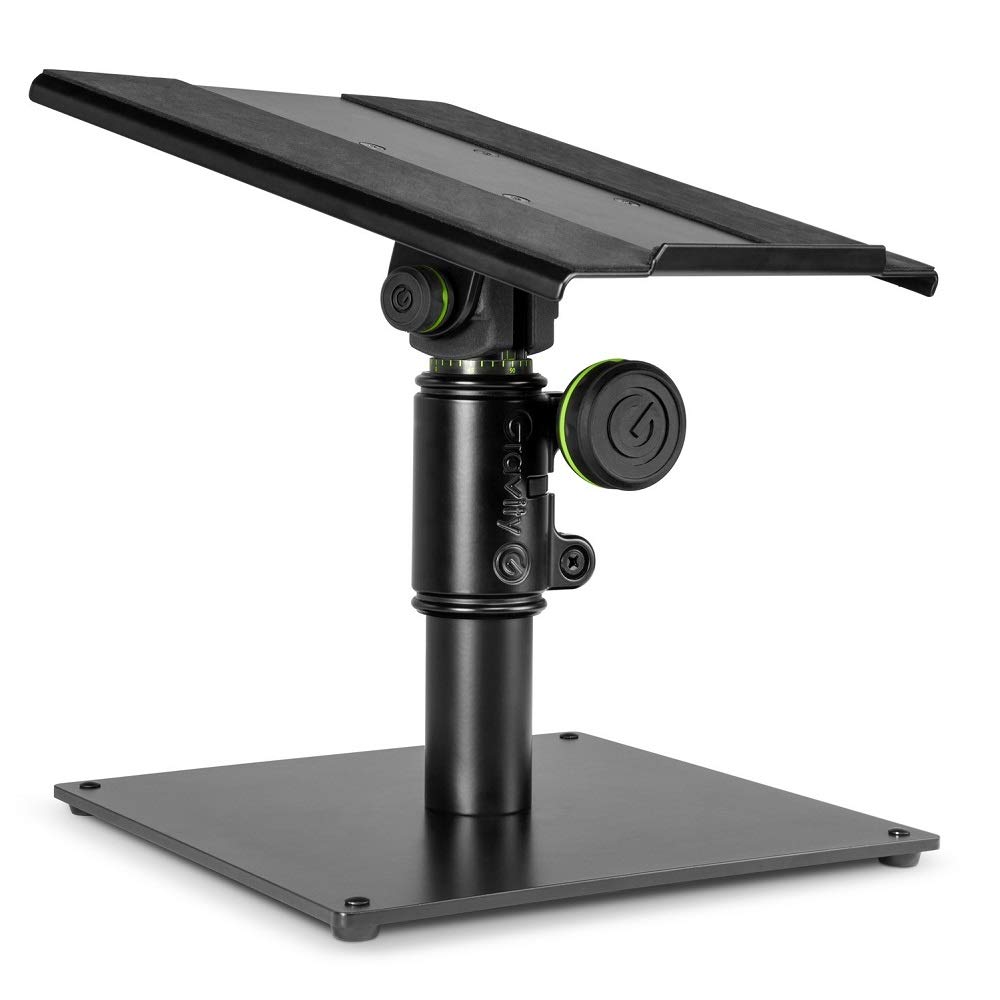STANDS SP 3102 Studio Monitor Speaker Stands - Heavy Duty Adjustable Speaker Stand for Studio Monitors, PA Speakers & DJ Equipment (Pair, Black) - Perfect for Home Studios, Recording Studios & Live Performances