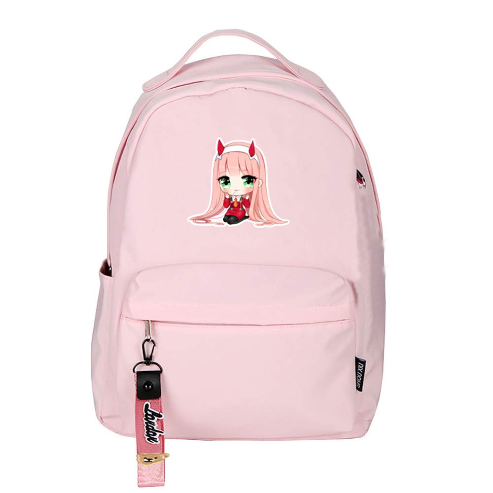 DARLING in the FRANXX ZERO TWO Kawaii Anime Backpack - Cute Women's Nylon Bookbag for School, Travel & Cosplay | Lightweight Mini Backpack for College, Work & Anime Conventions