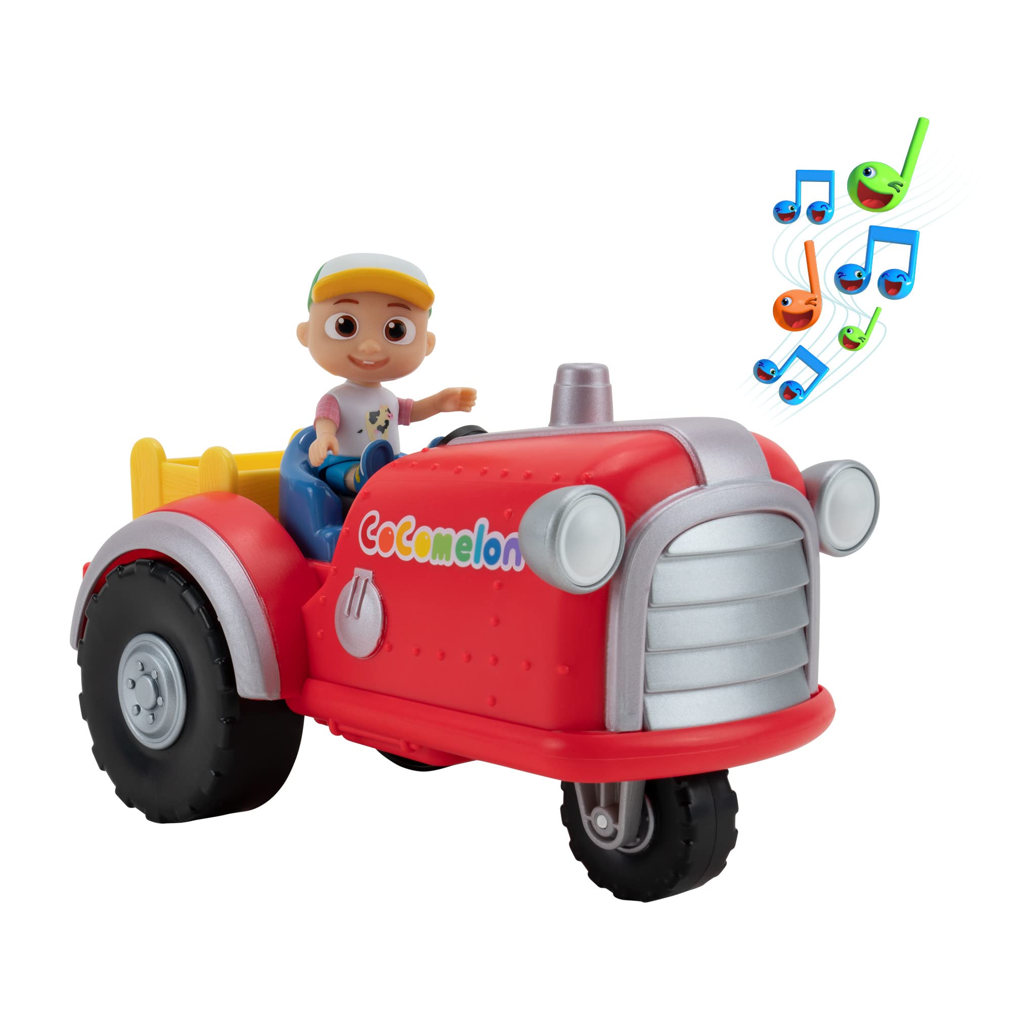 **Cocomelon Official Musical Tractor Toy with Sounds & 3-Inch JJ Figurine – Plays the MacDonald Song – Fun Learning Toy for Toddlers & Kids (Ideal for Playtime, Birthday Gifts & Early Childhood Education)**