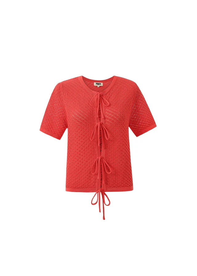 Aelis Women's Fashion Red Top - Stylish and Comfortable Blouse for Casual Wear, Office, and Party Outfits