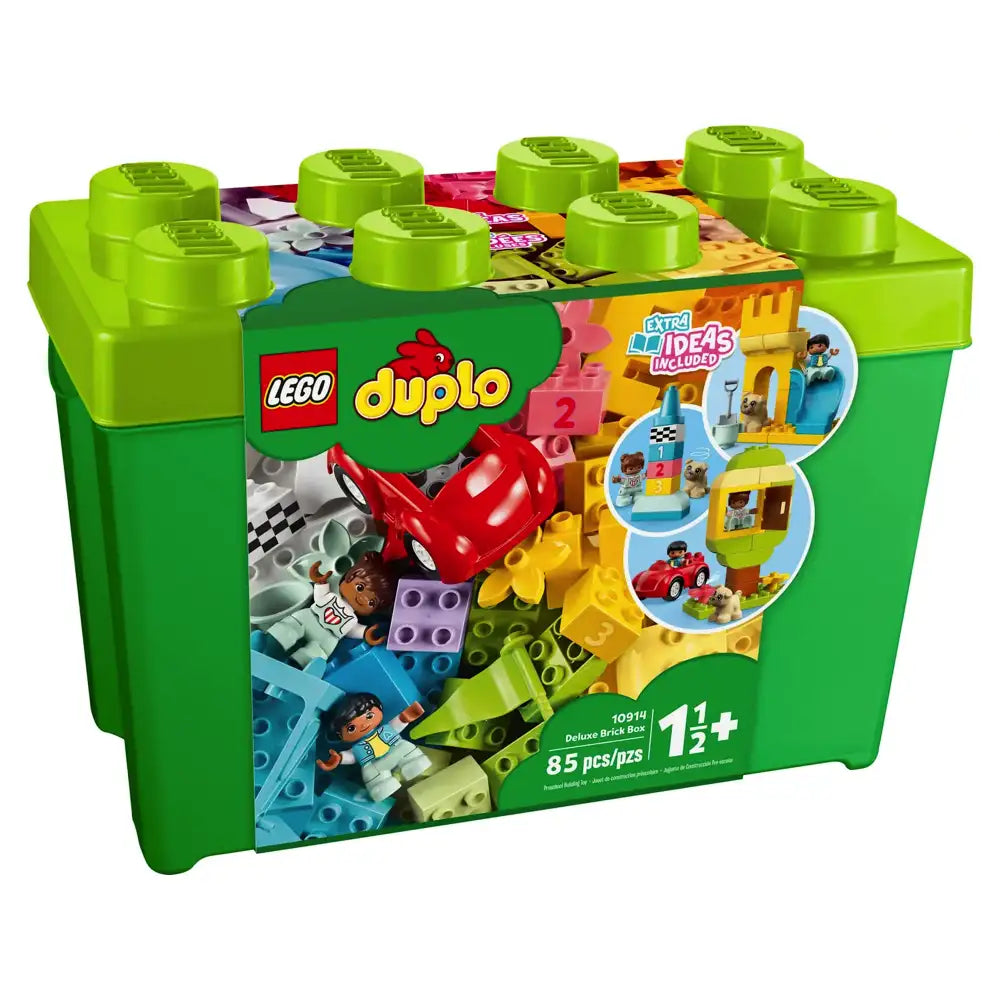 LEGO 10914 DUPLO Classic Deluxe Brick Box with 85 Pieces - Creative Building Blocks for Toddlers & Preschoolers | Perfect for Early Learning, STEM Development & Imaginative Play