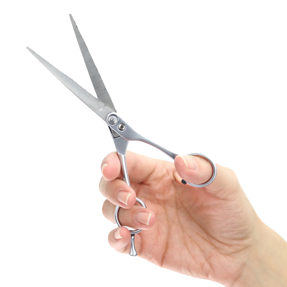 Professional Cricket Route 66 Barber Hair Cutting Shears - Stainless Steel Hair Scissors for Precision Styling & Trimming - Perfect for Salon, Home Haircuts & Beard Grooming
