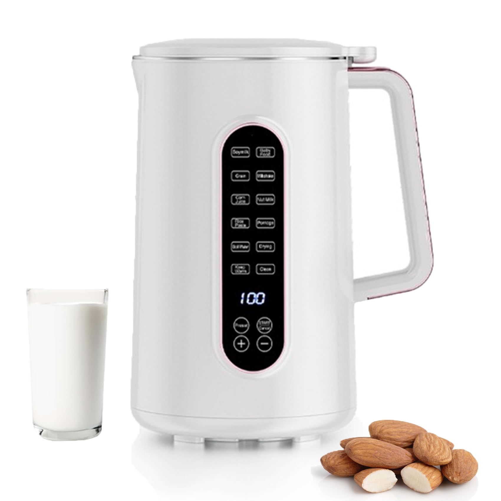 **Mylk Nut Milk Maker Machine - No Straining, Multifunctional Plant Milk Maker for Almond, Soy, Oat Milk - Glass Blender & Wall Breaker - Perfect for Homemade Vegan Milk, Smoothies & Healthy Drinks**