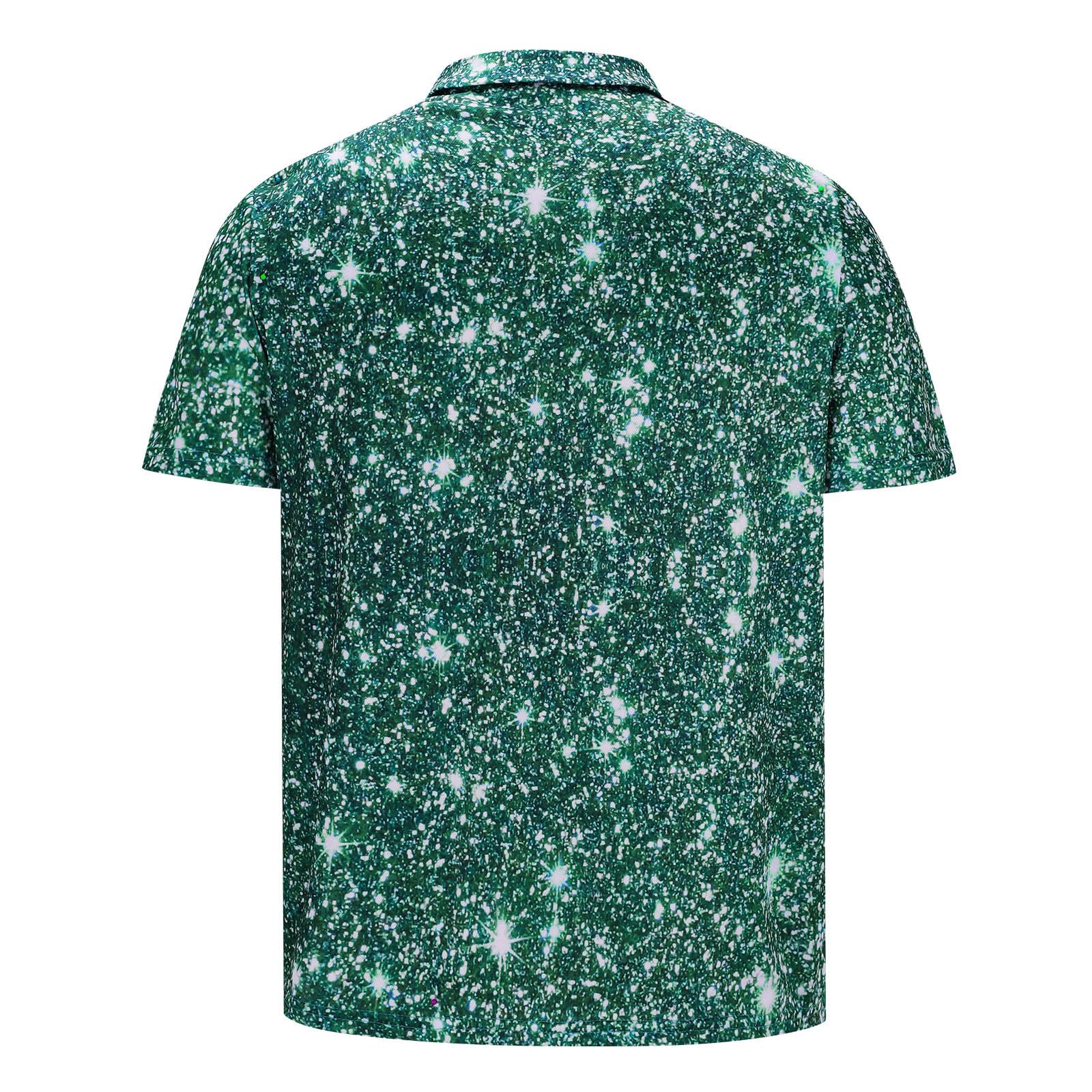 Men's Printed Polo Shirts - Short Sleeve Casual T-Shirts for Summer, Golf & Work | Fashionable Blouse Tops 2024 | Perfect for Office, Outdoor Activities & Daily Wear