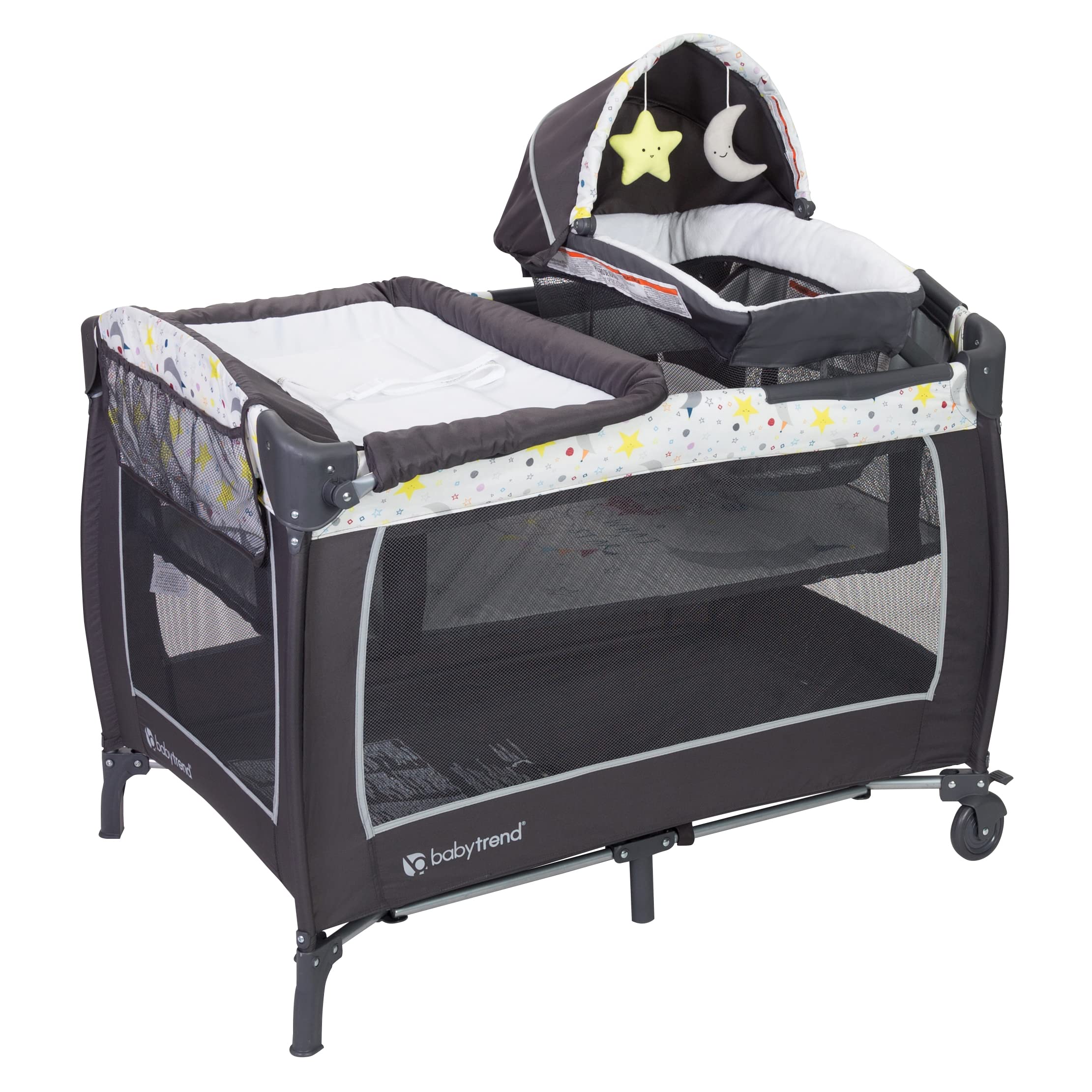 Baby Trend Passport Switch Modular Travel System - Stroller, Bassinet & Car Seat Bundle with Lil' Snooze Deluxe II Nursery Center | Perfect for Newborns, Travel & Everyday Use