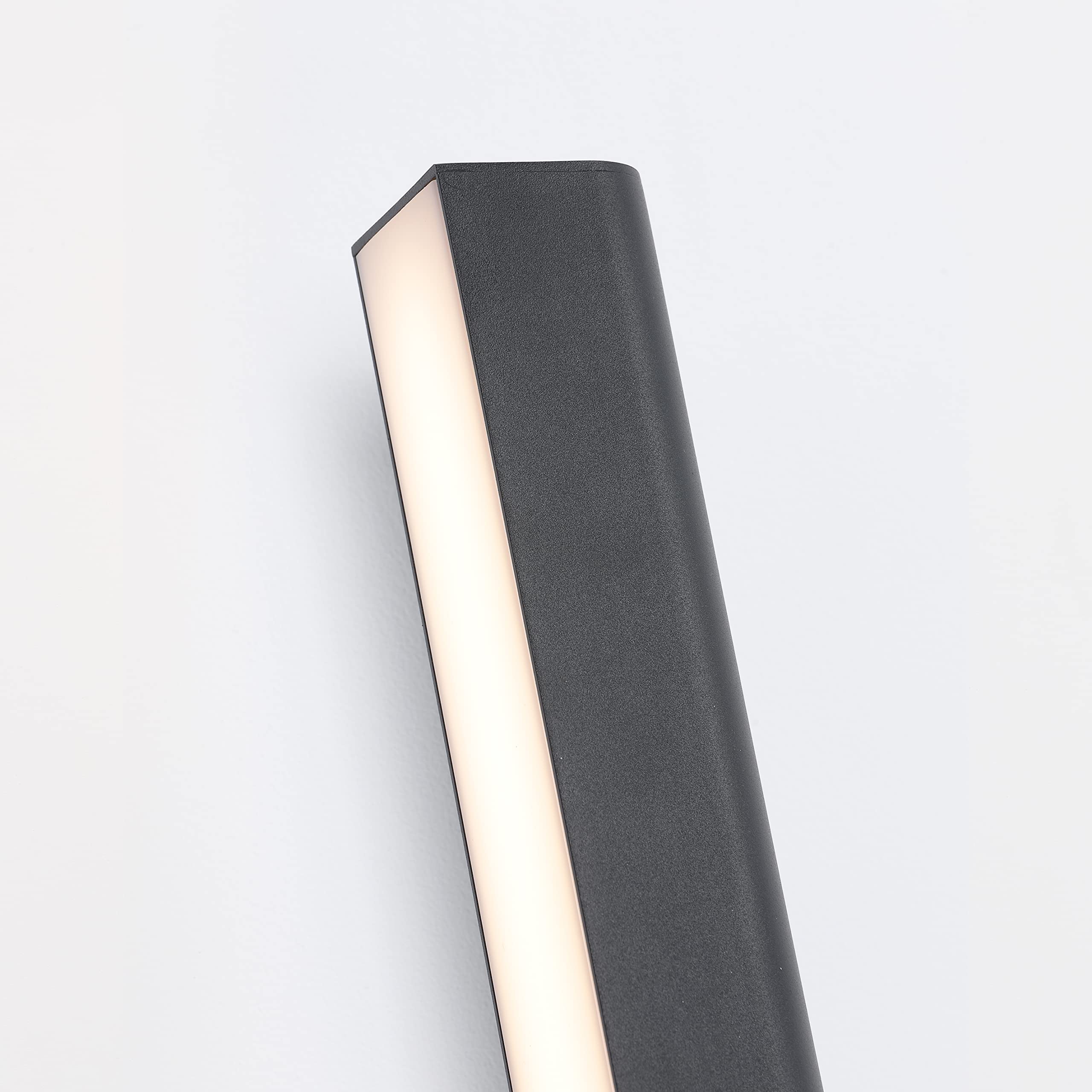 Modern LED Wall Sconce Light Fixture - 3000K Warm White, 620 Lumens, Black Finish - Perfect for Bedroom, Living Room, Hallway & Staircase Lighting