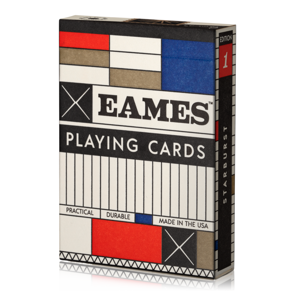 Eames Starburst Red Playing Cards - Premium Deck for Poker, Blackjack & Magic Tricks - Perfect for Game Nights, Parties & Collectors