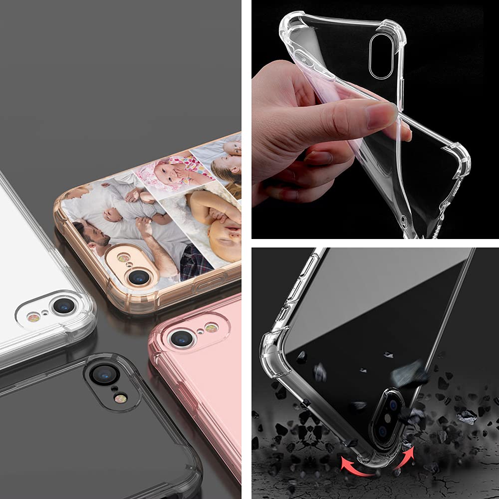 Custom Photo Case for Samsung Galaxy Z Flip 3 (Not Compatible with Z Flip 4) - Personalized Picture & Text Phone Cover with 4-Corner Airbag Shockproof Protection, Ultra Clear Soft TPU Candy Case - Perfect for Travel, Gifts & Everyday Protection