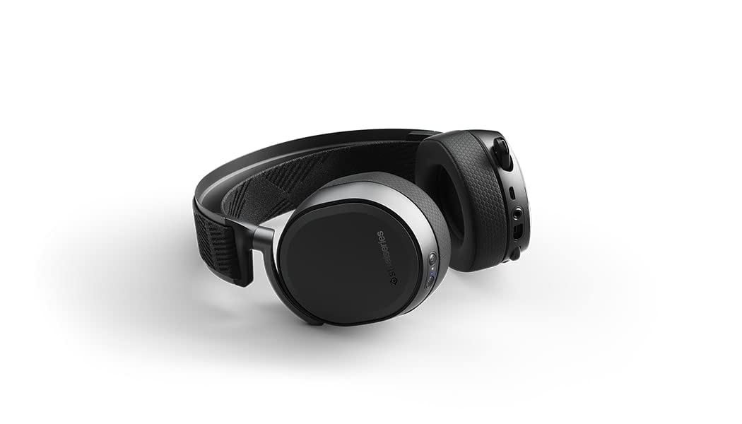 SteelSeries Arctis Pro Wireless Gaming Headset with Hi-Res Audio, Dual Wireless (2.4GHz & Bluetooth), Dual Battery System - Premium Wireless Headphones for PC, PS5, Xbox & Mobile Gaming