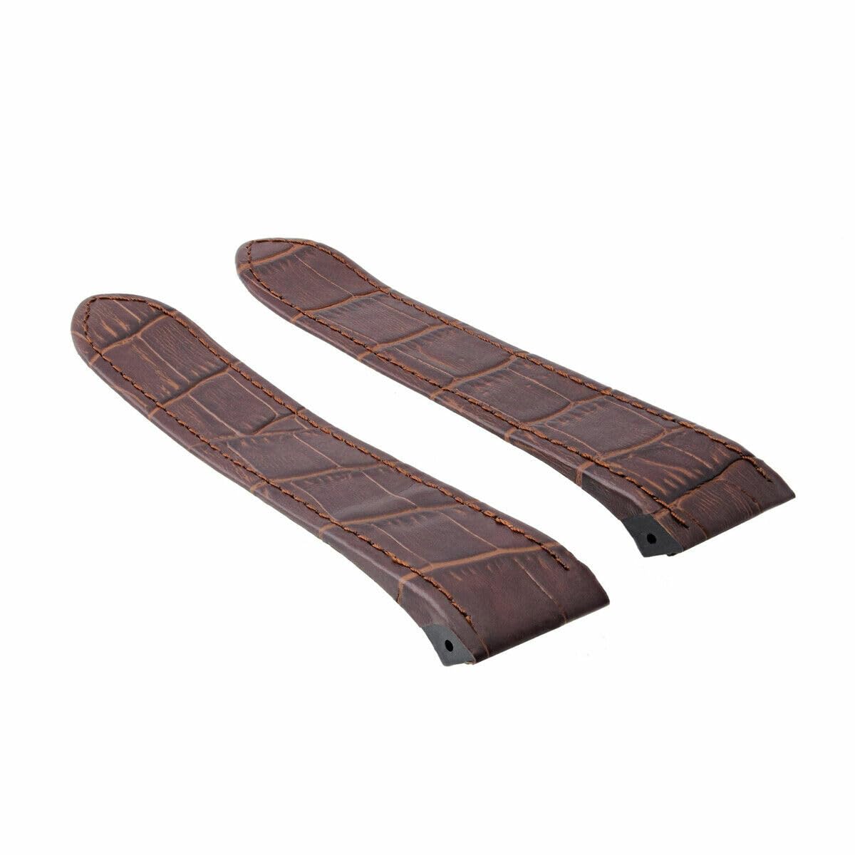 Premium 20-23-24.5mm Genuine Leather Watch Band Replacement Strap for Cartier Santos 100 XL & Chrono - Quick Release Clasp Included | Dress Watch Accessory for Business & Formal Occasions
