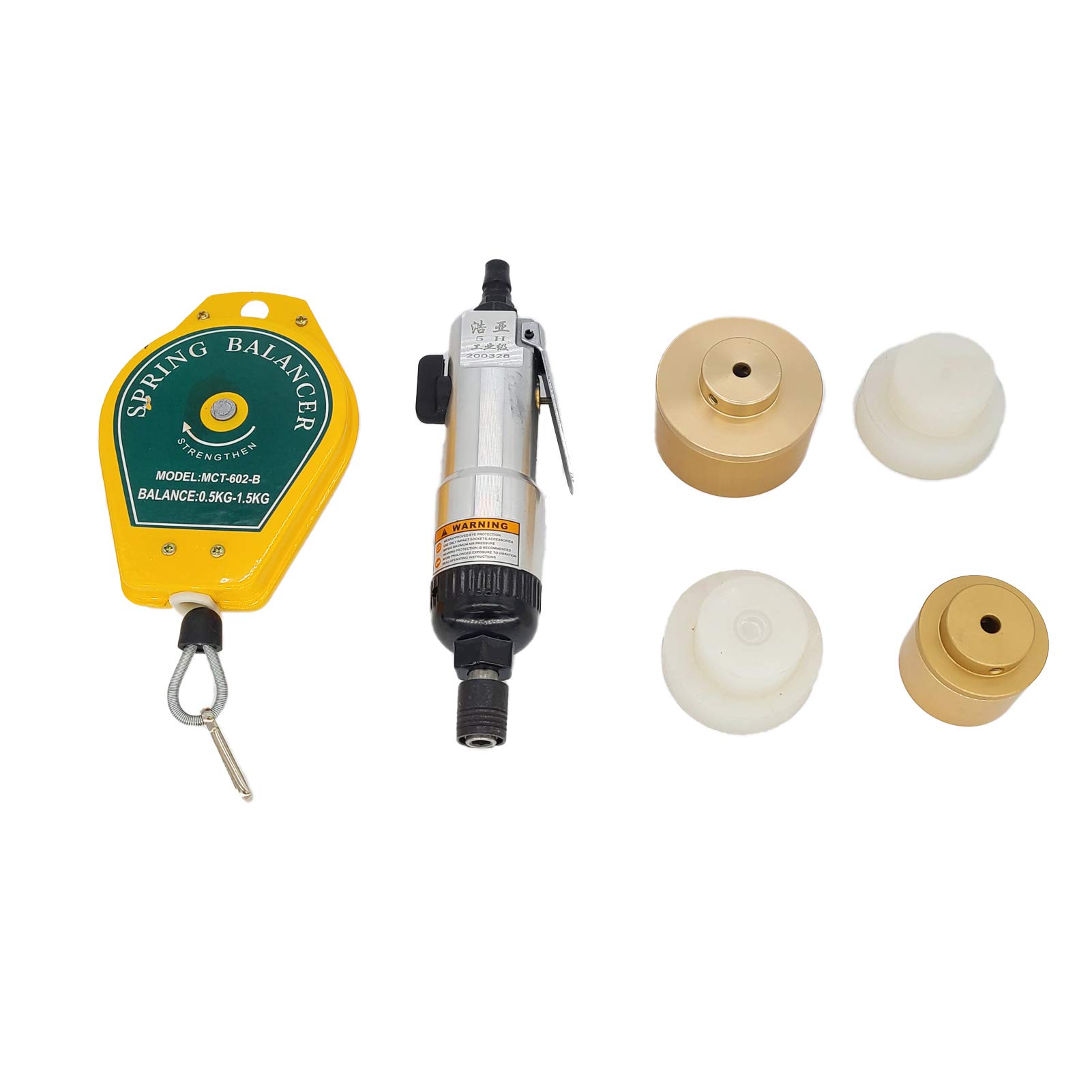 Pneumatic Bottle Capping Machine - Handheld Screw Capping Tool with Aircrew Driver for Glass & Plastic Bottles | Perfect for Home Brewing, DIY Projects & Small Business Packaging
