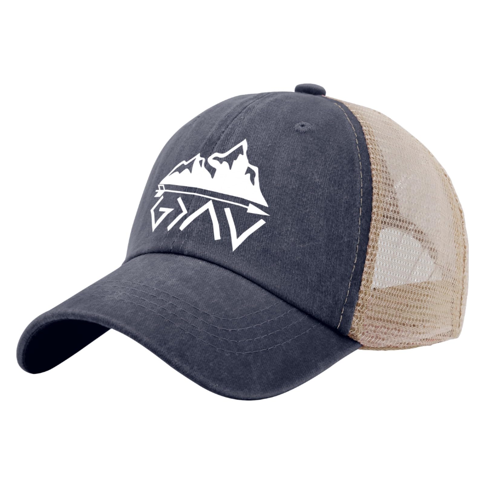 Philysonic Dad Hat - 'God is Greater Than The Highs and Lows' Trucker Cap for Men, Trendy Mesh Baseball Hat for Summer | Perfect for Outdoor Activities, Casual Wear & Sports Fans
