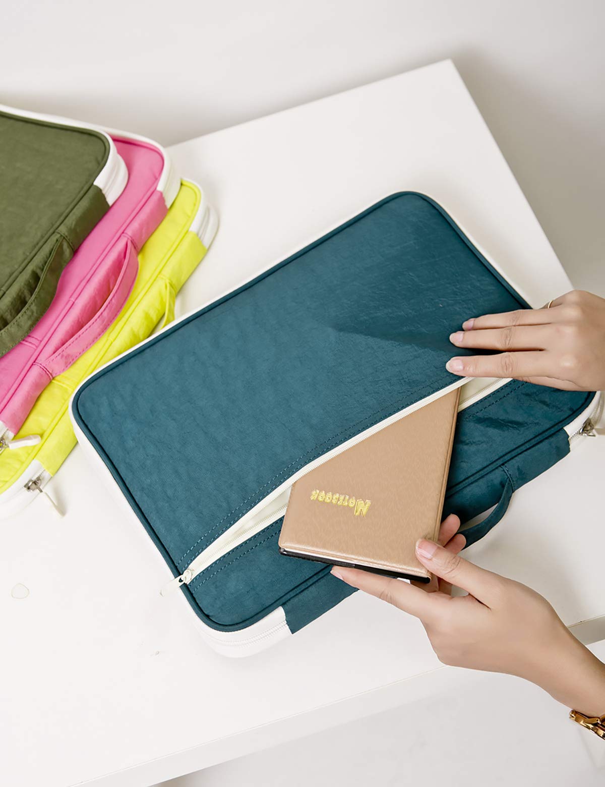 **A4 Travel Document Organizer with Zipper – Portable Office Folder Pouch for Business, School & Travel – Black | Perfect for Passports, Tickets & Important Papers**