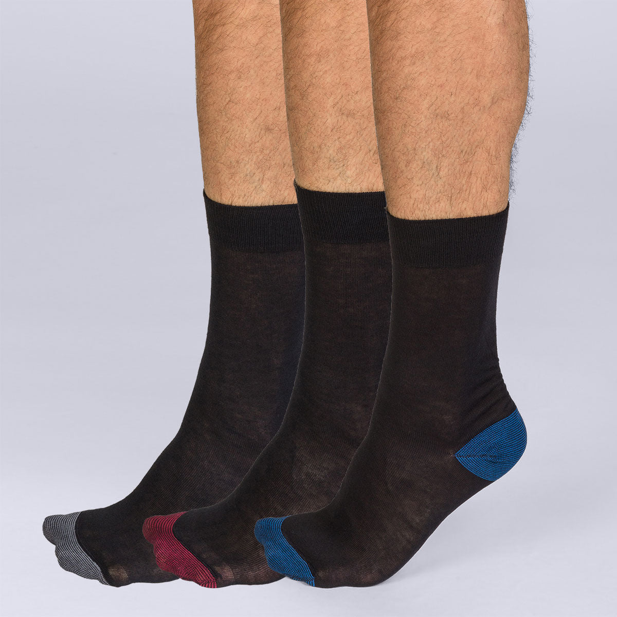 3-Pack Men's Cotton Mix and Match Socks - Breathable, Comfortable & Stylish for Casual, Work & Sports Wear