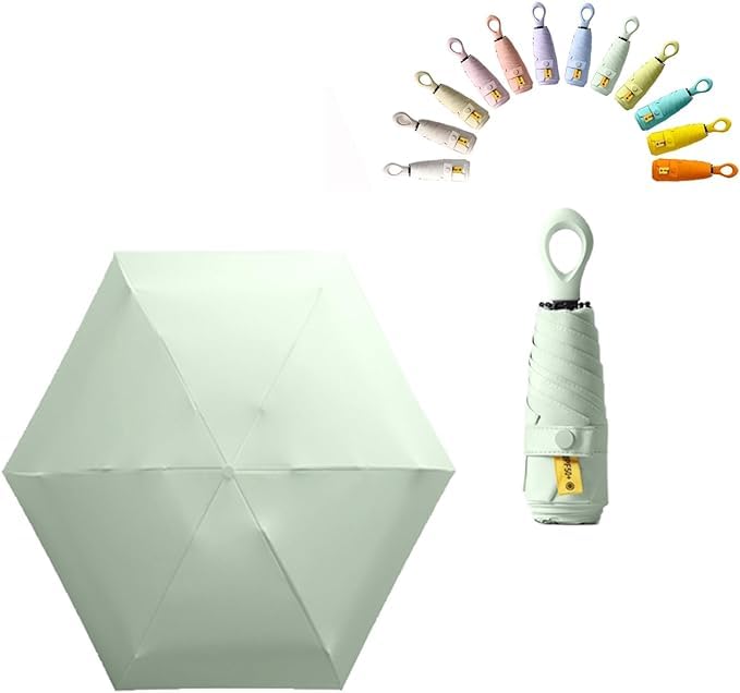 Compact Mini Umbrella for Women - Small Travel Umbrella for Purse, Lightweight & Waterproof Folding Umbrella - Perfect for Rainy Days, Commuting, Travel & Everyday Carry