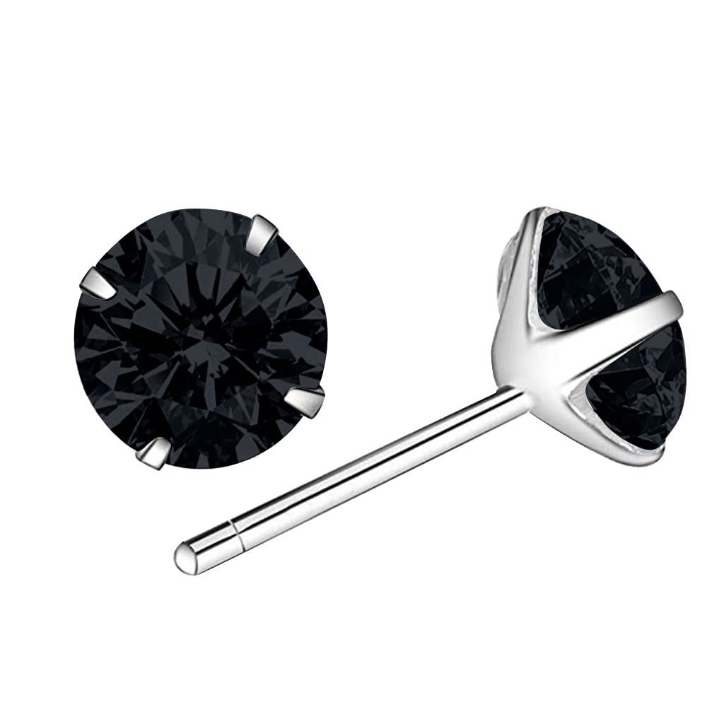 Stud Silver Earrings for Women - Classic Sterling Silver Stud Earrings | Perfect for Everyday Wear, Office & Special Occasions