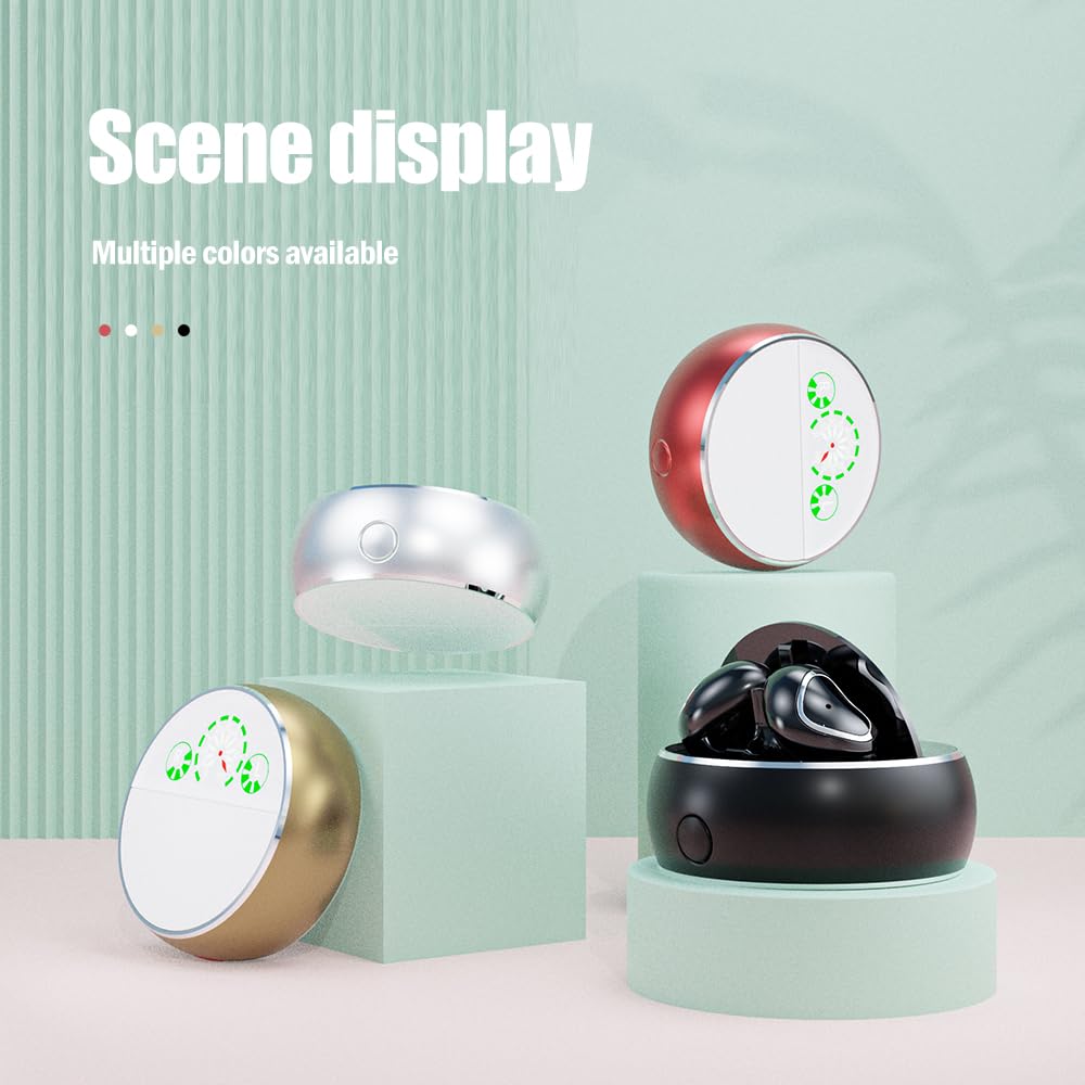 Loluka Sleep Bean Design Wireless Earbuds - Comfortable Invisible Bluetooth Headphones for Sleeping, Noise Blocking, Stable Connection - Perfect for Side Sleepers, Travel & Nighttime Relaxation