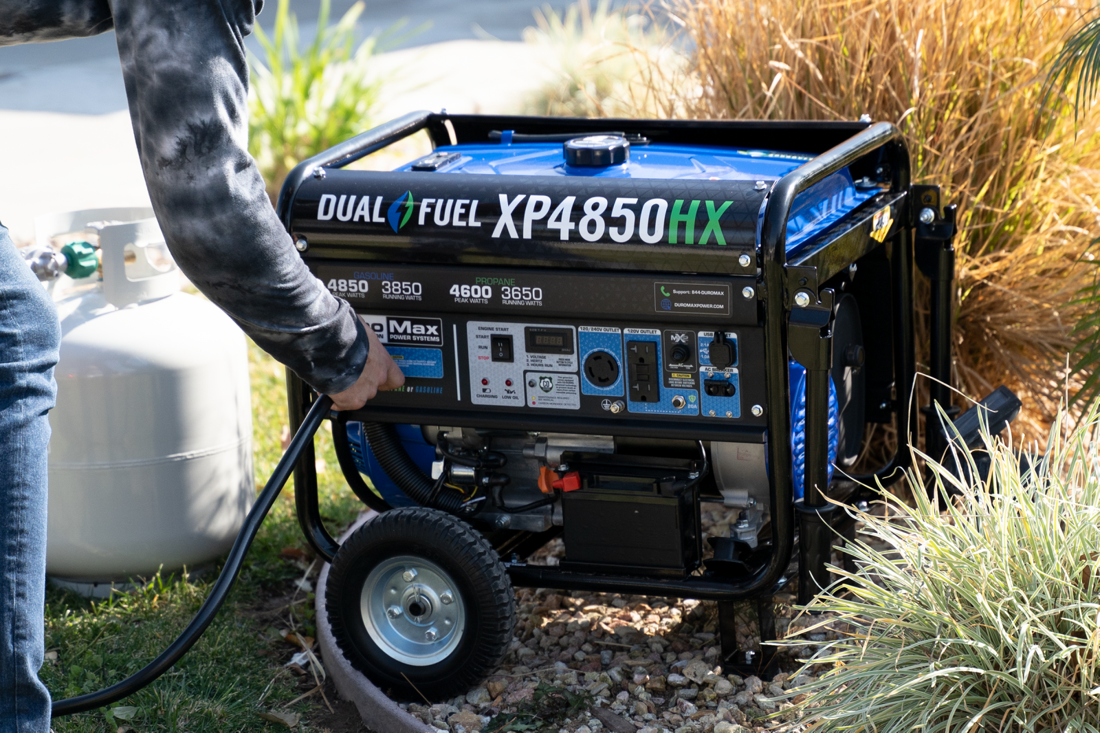 8500W Dual Fuel Portable Inverter Generator with CO Alert - Reliable Power for Camping, RV Trips & Emergency Backup