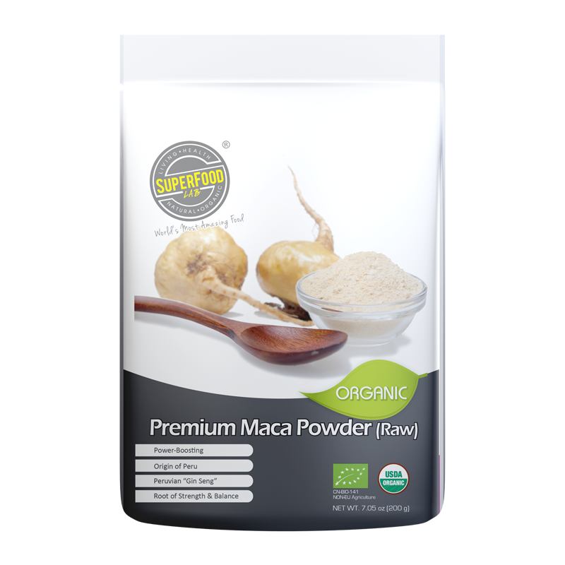Organic Premium Maca Powder - 100% Pure Peruvian Superfood for Energy & Vitality - Perfect for Smoothies, Baking & Daily Wellness Boost