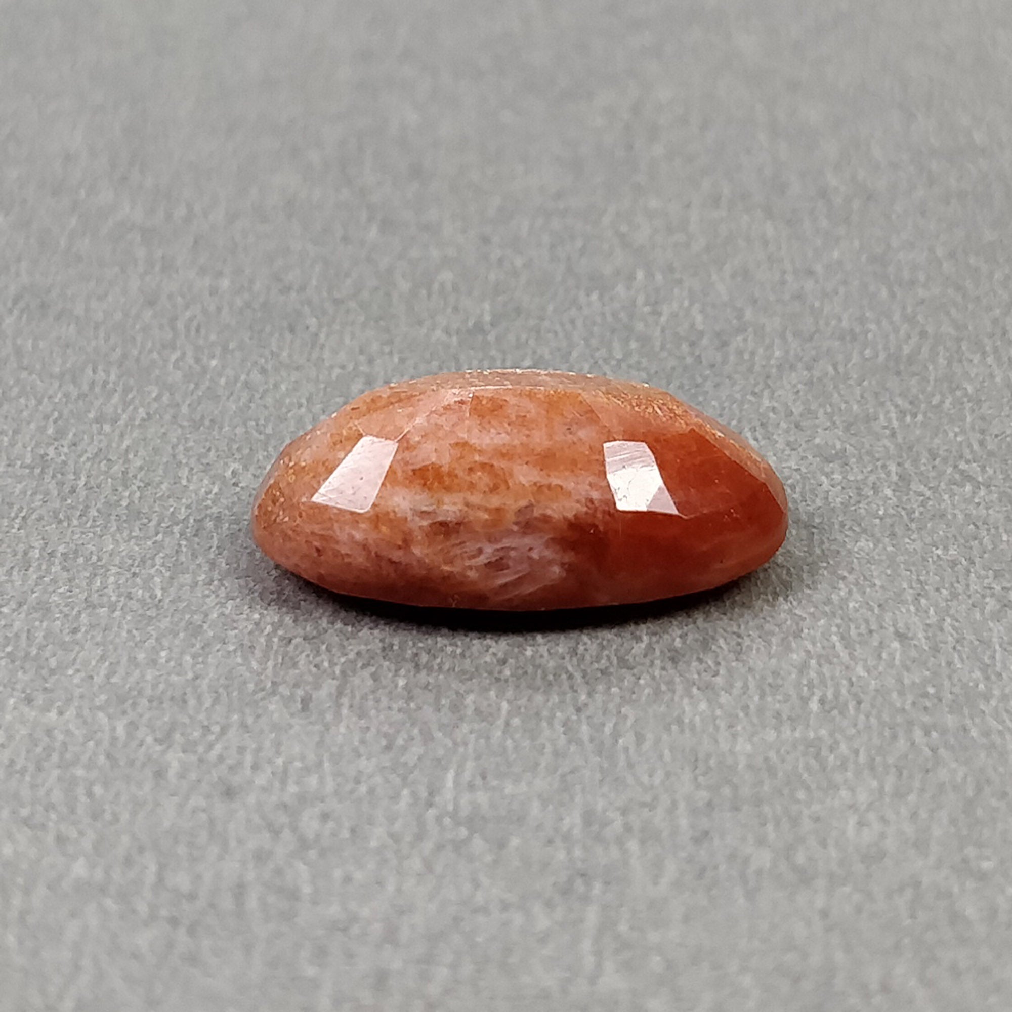 Natural Untreated Chatoyant Orange Sunstone Gemstone - 9.15cts Oval Cut 18x12mm (Video Included) | Healing Crystal Jewelry Making, Meditation & Energy Work