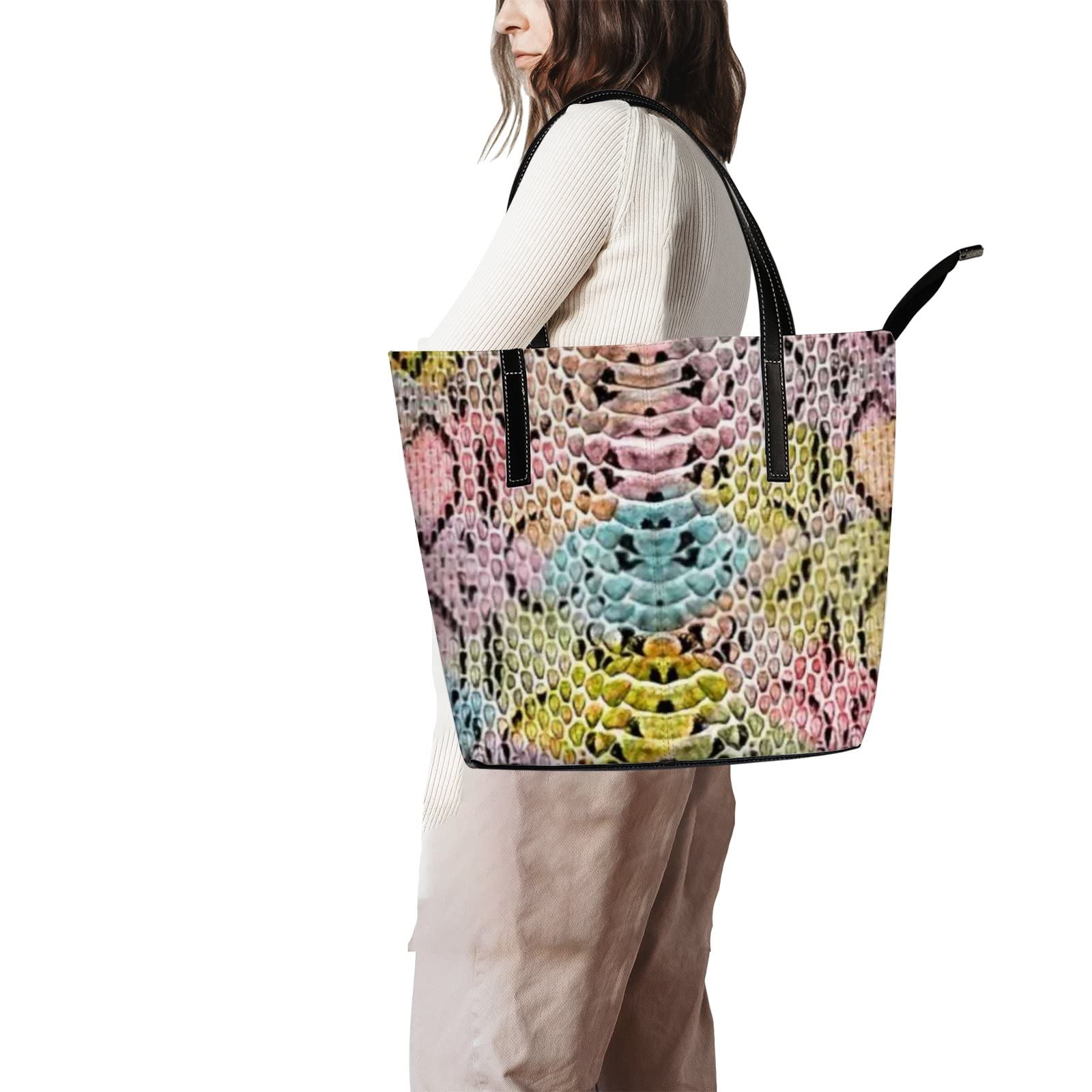 Premium Leather Tote Bag for Women - Stylish Crossbody Handbag for Work, Travel & Everyday Use
