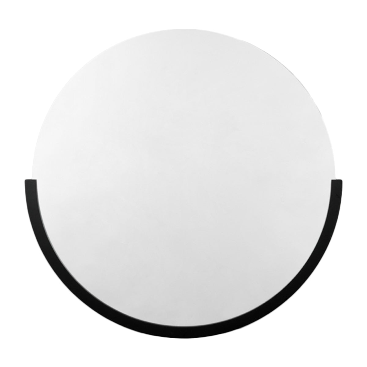 Black Round Wall Mirror - Elegant Home Decor for Living Room, Bedroom, or Entryway - Dawn Inspired Design