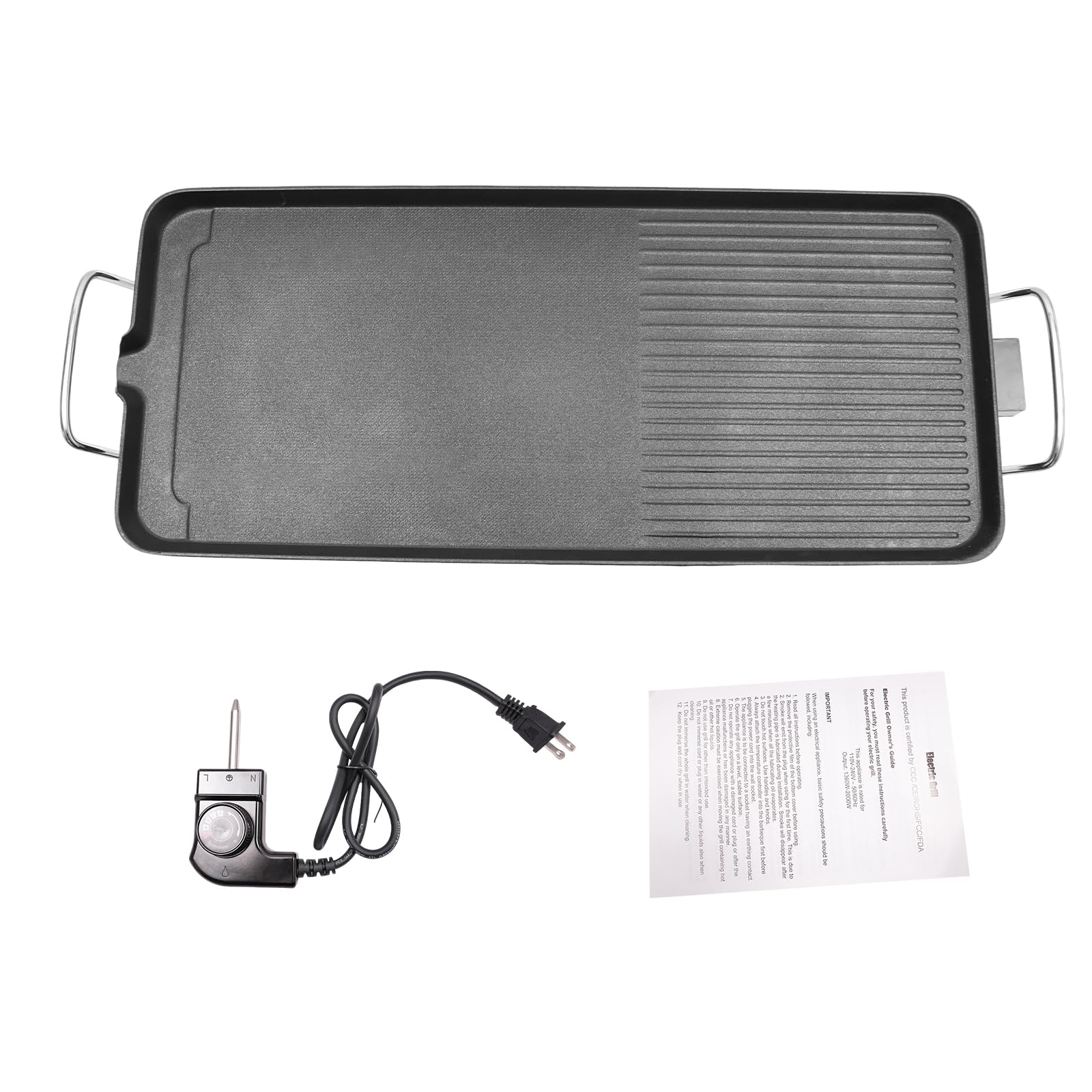1500W Electric Griddle Nonstick Grill - 27