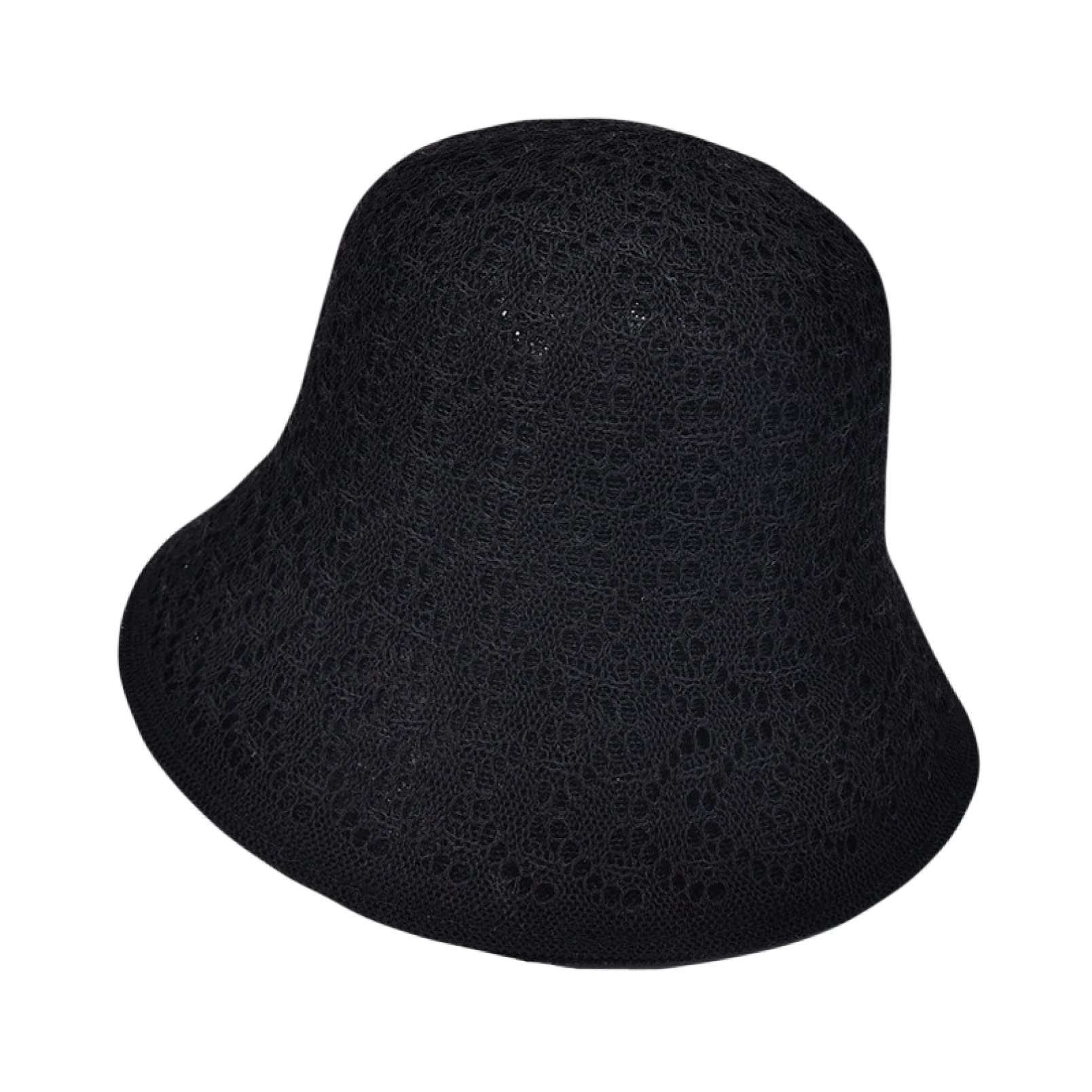 Women's Fashion Sun Hat - Wide Brim Fisherman Hat for Spring, Summer & Fall - Korean Style Woven Straw Cap with Hollow Design - Perfect for Beach, Travel & Outdoor Activities