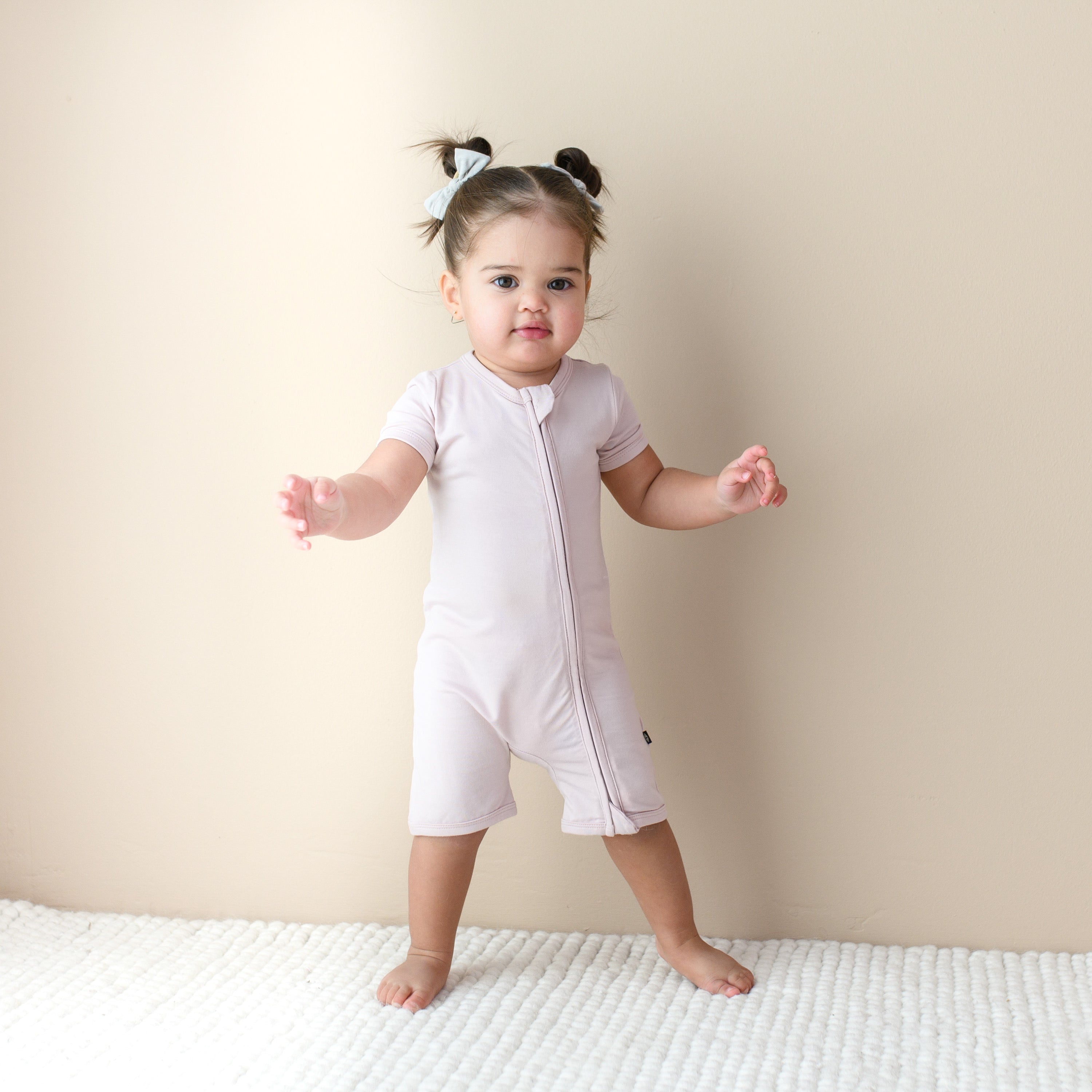 Blush Zippered Shortall Romper for Women - Casual Summer Outfit, Beach Cover-Up & Lounge Wear