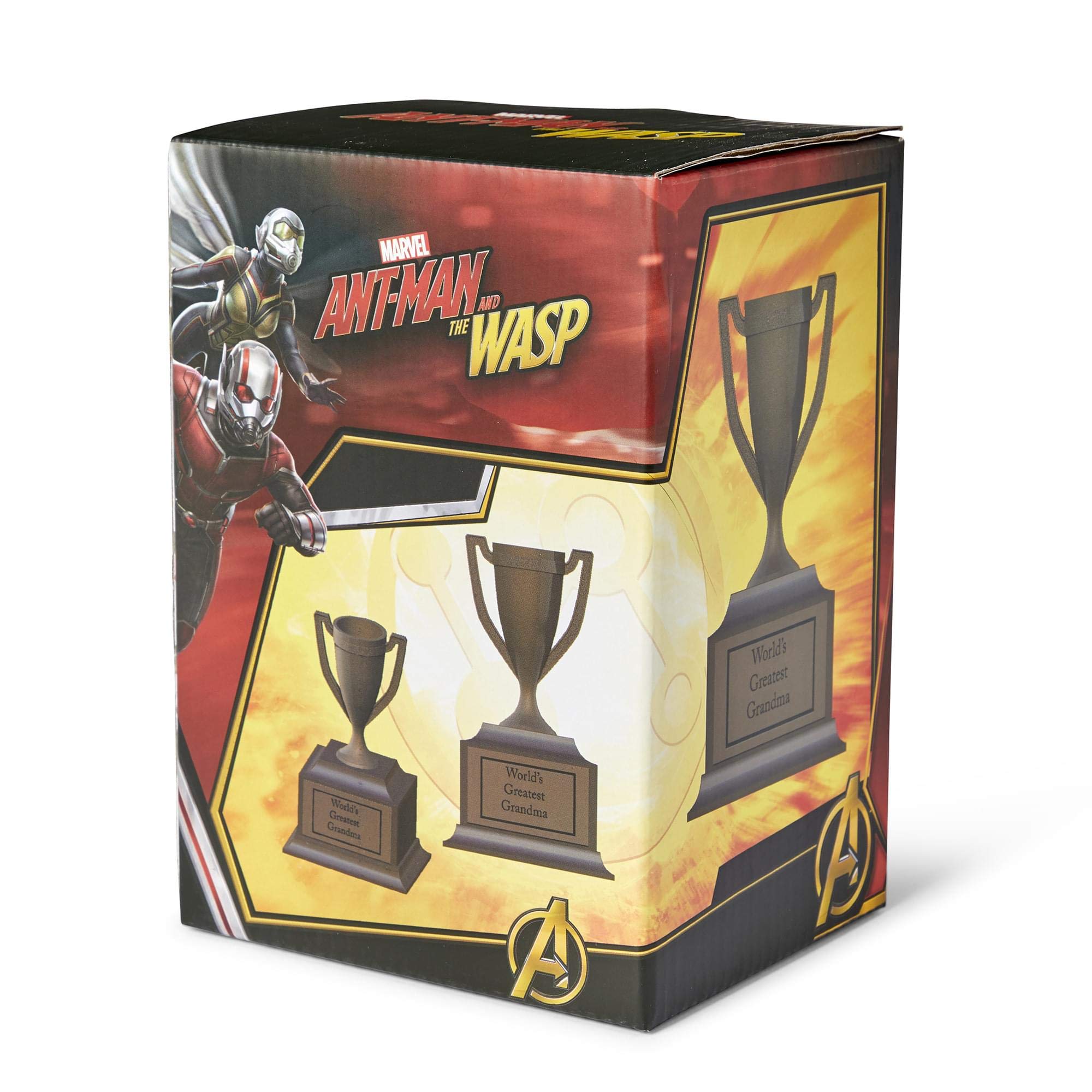 Marvel Ant-Man Worlds Greatest Grandma Trophy - 6-Inch Resin Movie Prop Replica - Avengers Collector Figure Toy Award - Home, Office & Desk Decor - Perfect Gift for Ant-Man & Wasp Fans - Great for Movie Nights, Superhero Parties & Marvel Collections