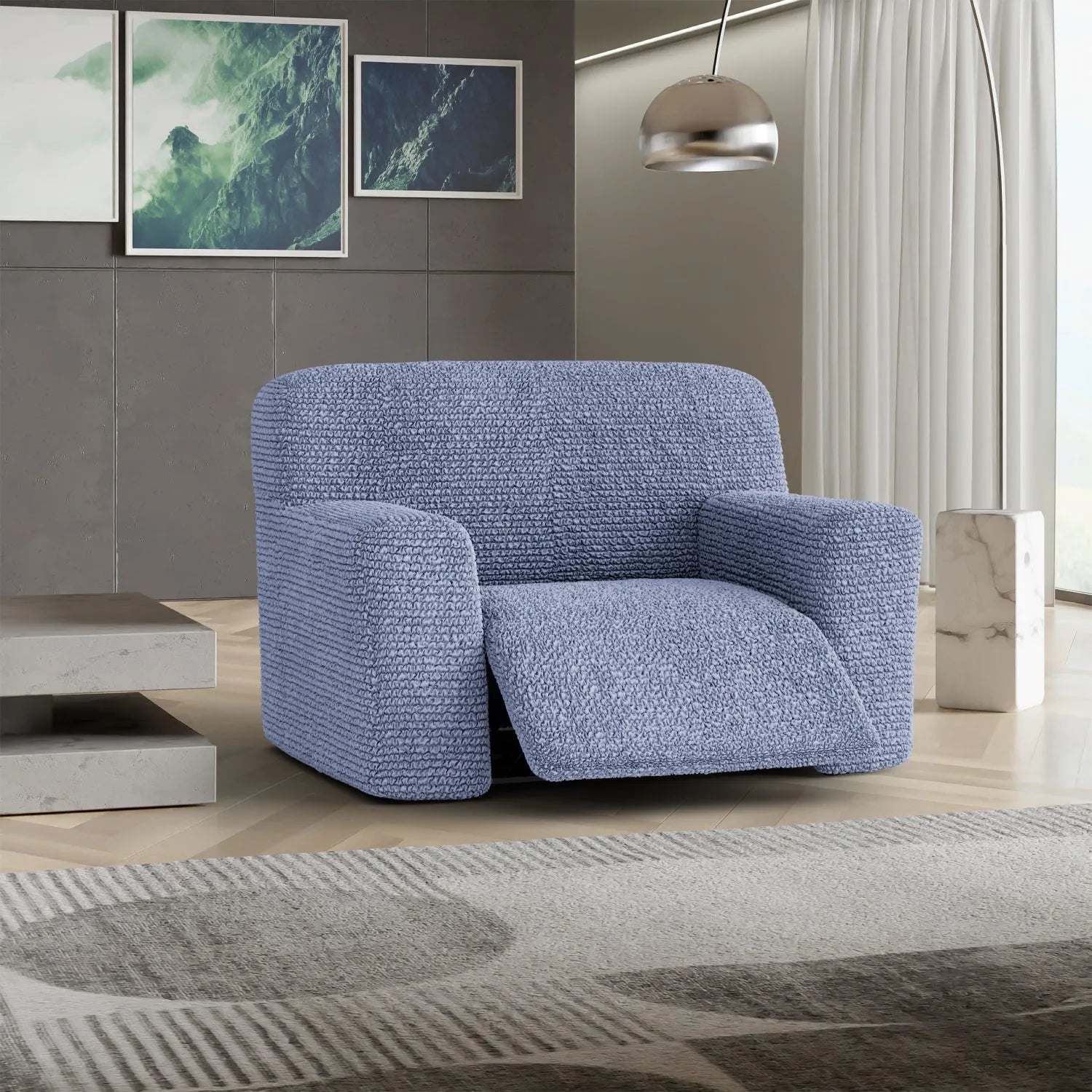 Large Reclining Armchair Slipcover - Microfiber Collection | Durable & Stylish Furniture Protector for Living Room, Home Theater & Office