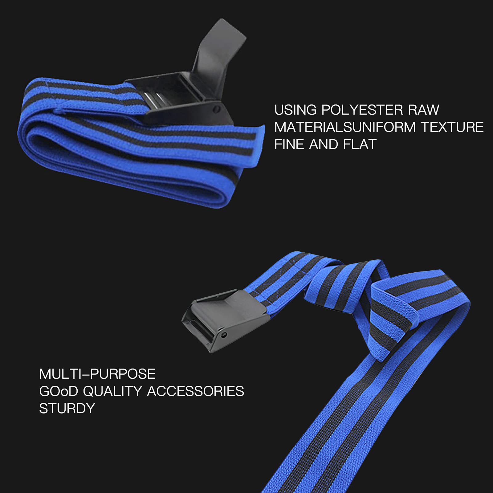 2 Pack Blood Flow Restriction (BFR) Training Bands for Women & Men - Premium Fabric Resistance Bands for Glutes, Hips, Thighs & Squat Workouts - Ideal for Home Gym, Leg Day & Booty Building Exercises
