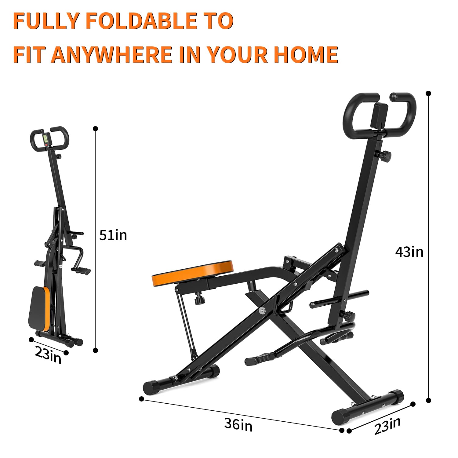Adjustable Magnetic Rowing Machine for Home Workout - 8 Resistance Levels for Fat Burning & Muscle Sculpting, Supports 265 LBS with Phone/Tablet Holder - Perfect for Small Spaces & Full-Body Training