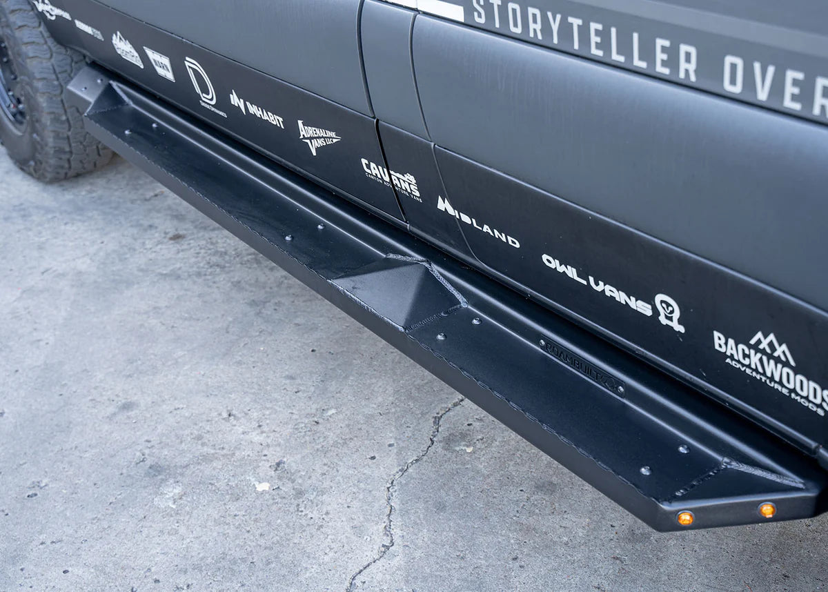 ROAMBUILT Flat Side Step for 2007-2023 Mercedes Sprinter Van - Passenger Side - Easy Installation & Durable Aluminum - Perfect for Camping & Outdoor Adventures